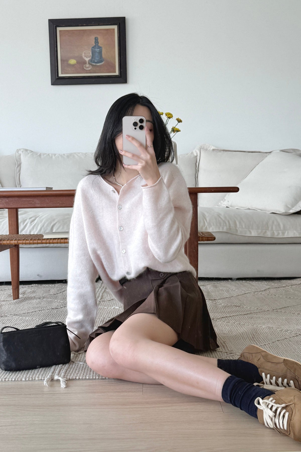 KR 𝐒𝐞𝐩【Season's Premium Pick】Soft Halo Cashmere Cardigan