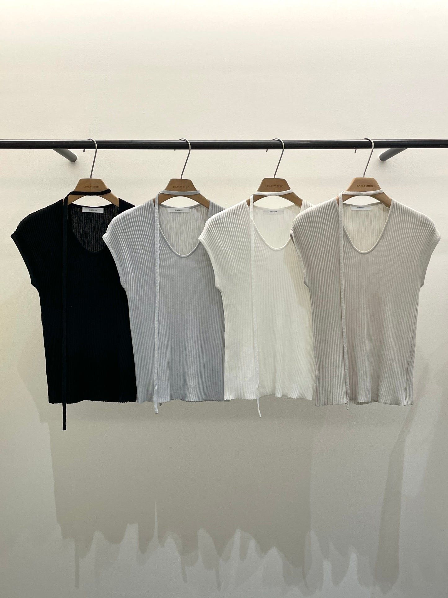 𝐌𝐚𝐲 Ribbed Short Sleeves