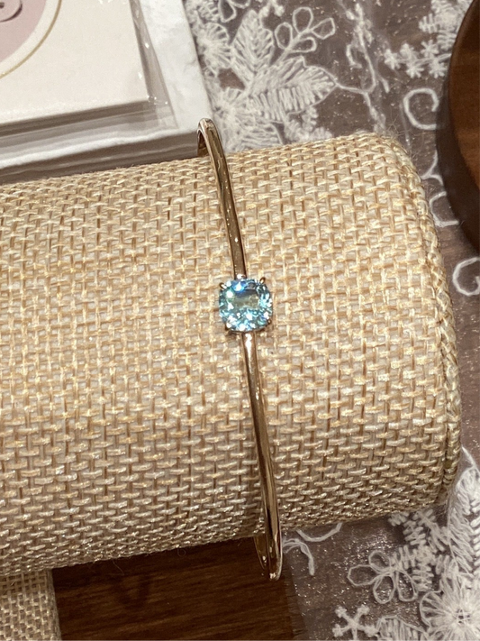 【Lara】Serenity Vert Bracelet Plaqué Or