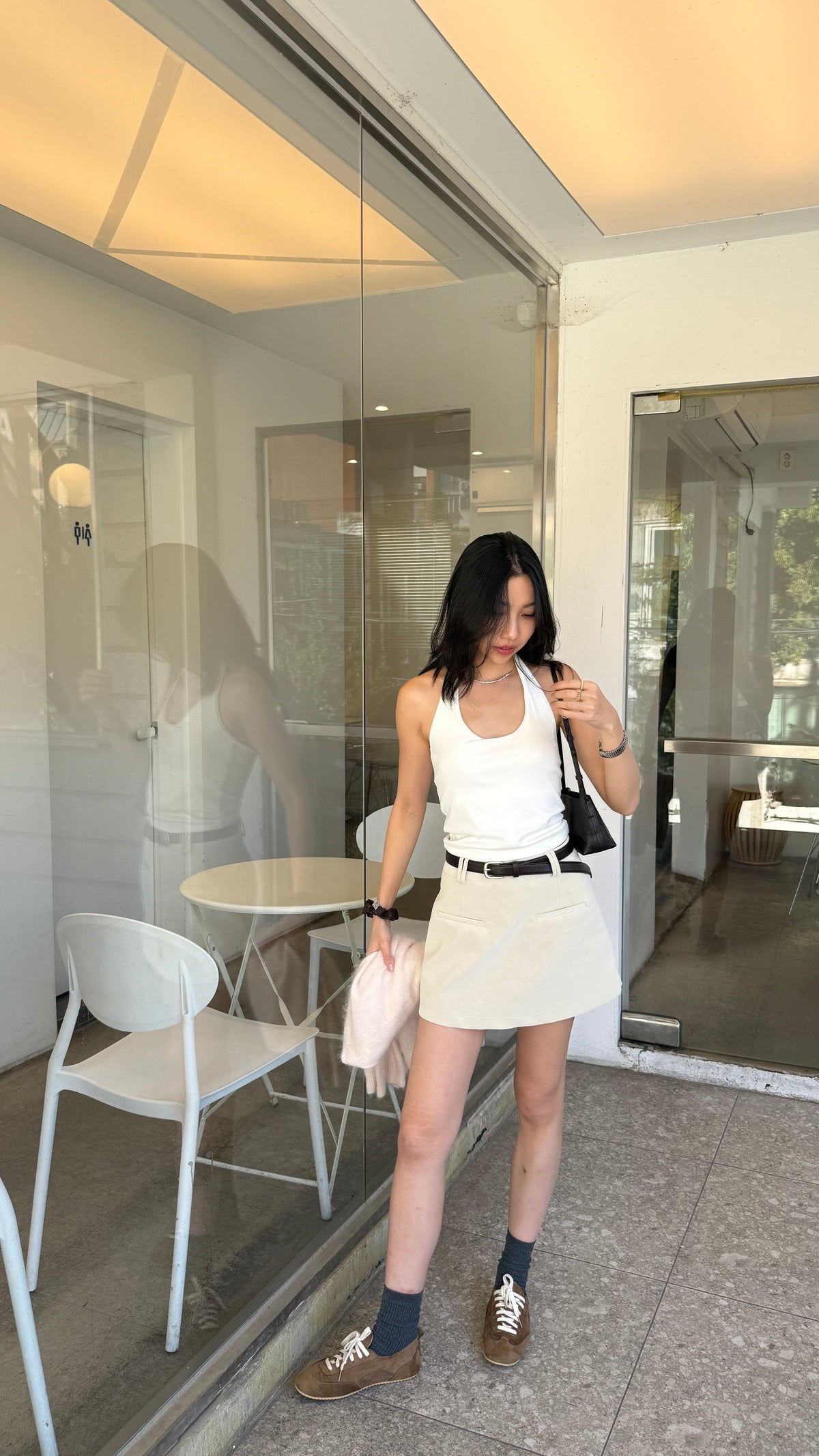 KR 𝐒𝐞𝐩【秋冬必入】Soft Leather Mini Skort