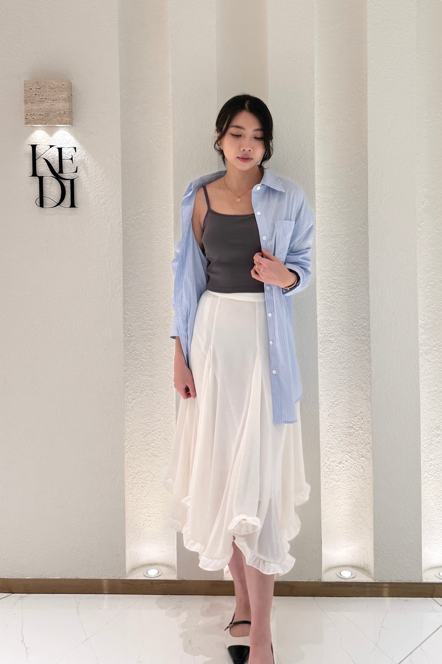 𝐅𝐞𝐛 【大熱restock款】Silhouette Flow Skirt
