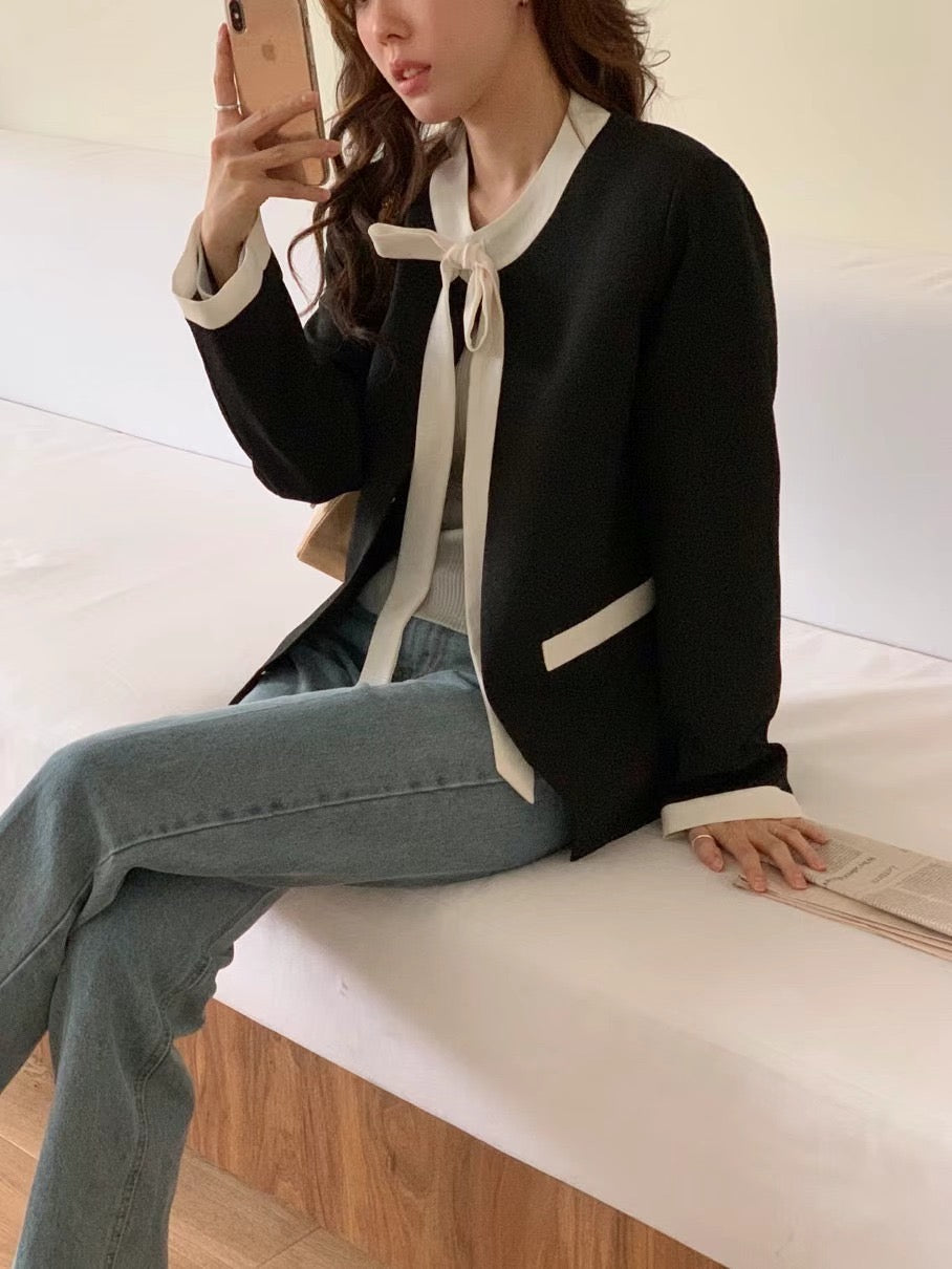 𝐌𝐚𝐫 Ribbon Monotone Jacket