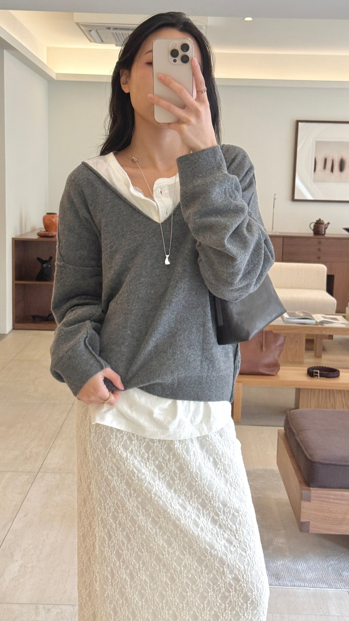 KR 𝐒𝐞𝐩【Fine Wool質感V領】Relaxed V Cashmere Knit