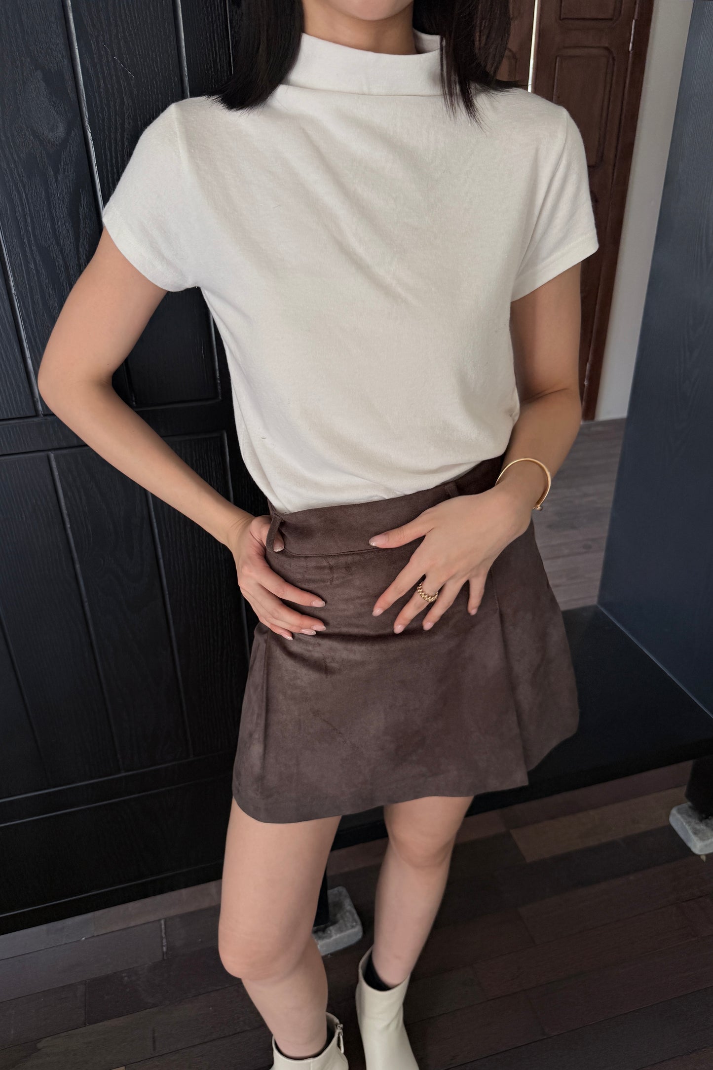 𝙎𝙖𝙡𝙚 Angora Half Tee【直角肩修身！打底必備】
