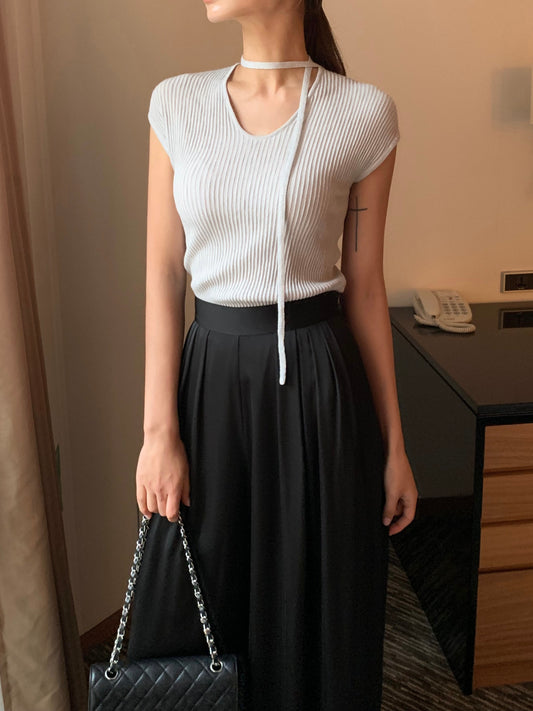 𝐌𝐚𝐲 Ribbed Short Sleeves