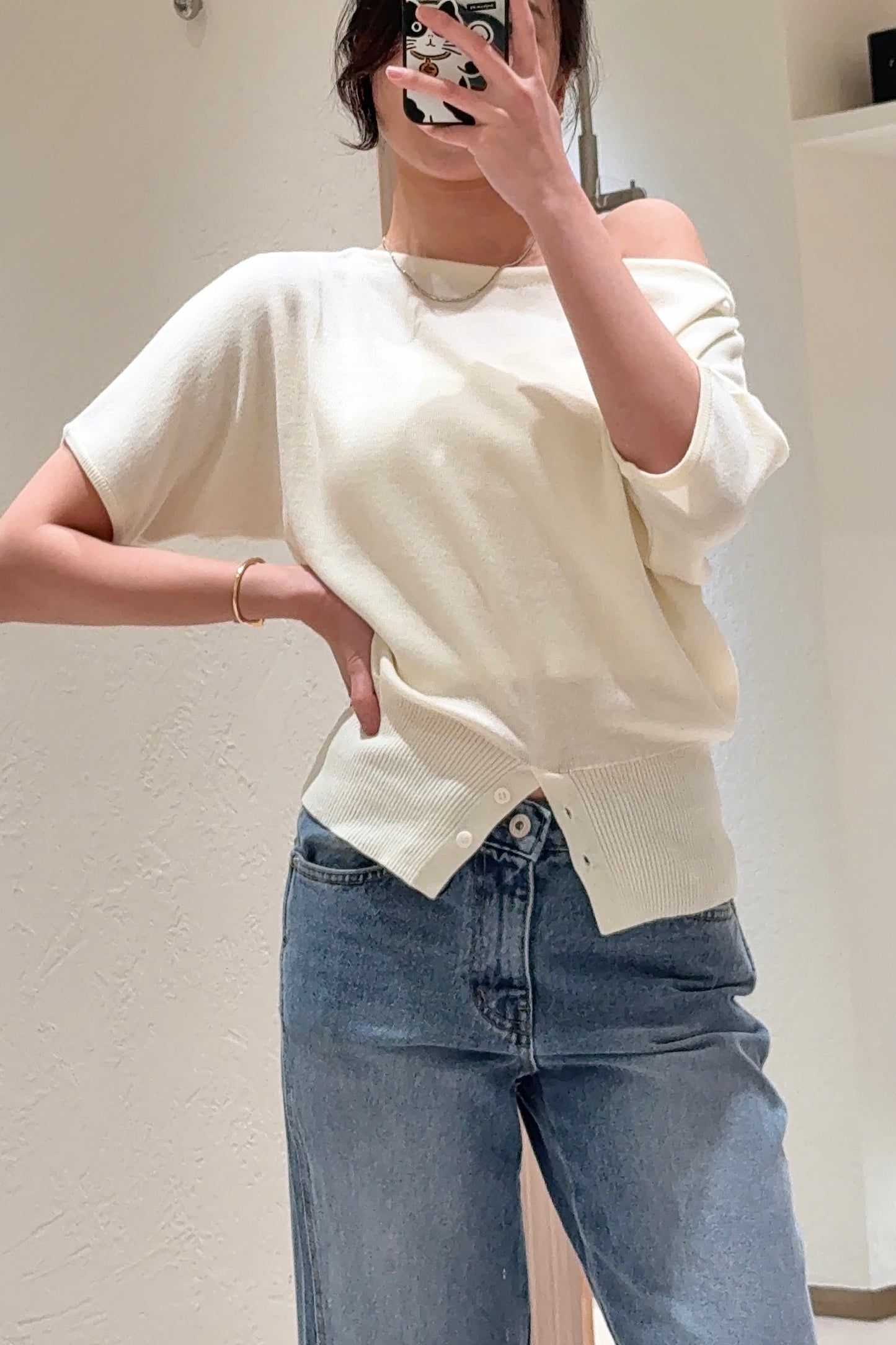 𝐅𝐞𝐛 One Shoulder Soft Knit