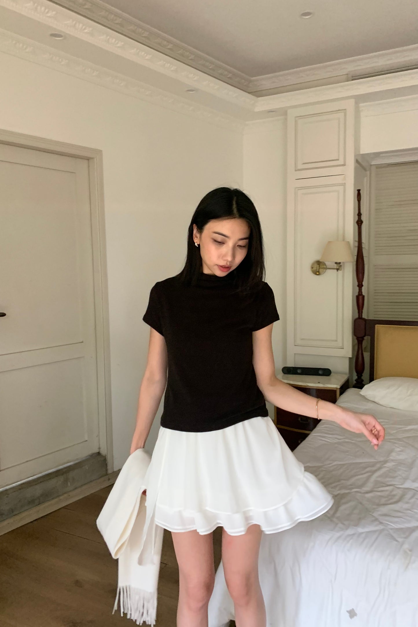 𝙎𝙖𝙡𝙚 Angora Half Tee【直角肩修身！打底必備】