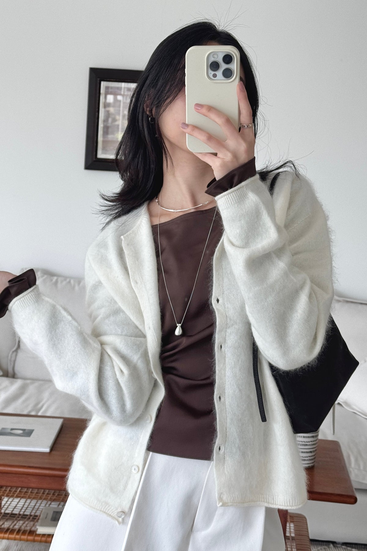 KR 𝐒𝐞𝐩【Office Basics】Satin Boatneck Top