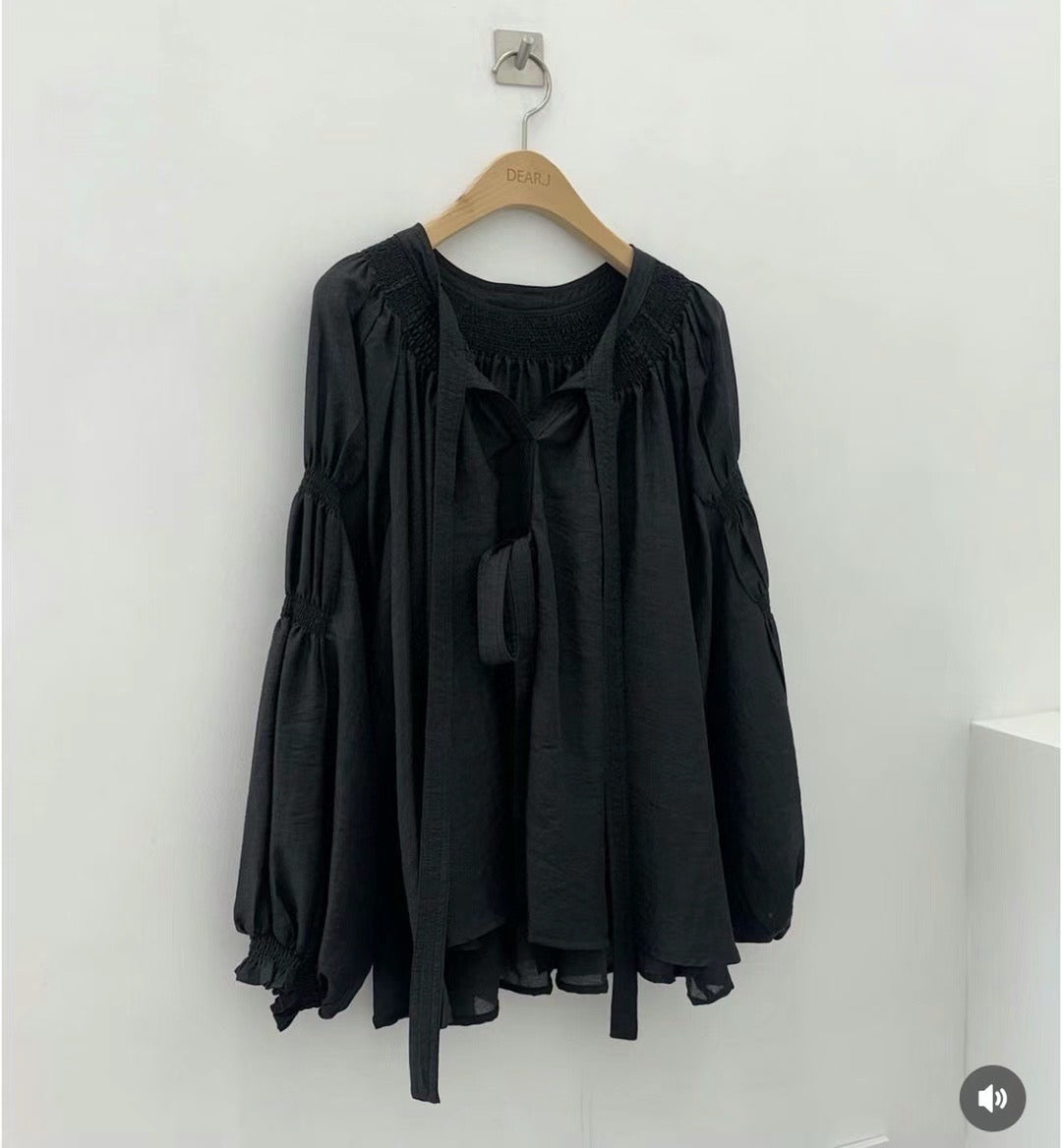 𝐅𝐚𝐥𝐥🍁 Ribbon Ruffle Blouse