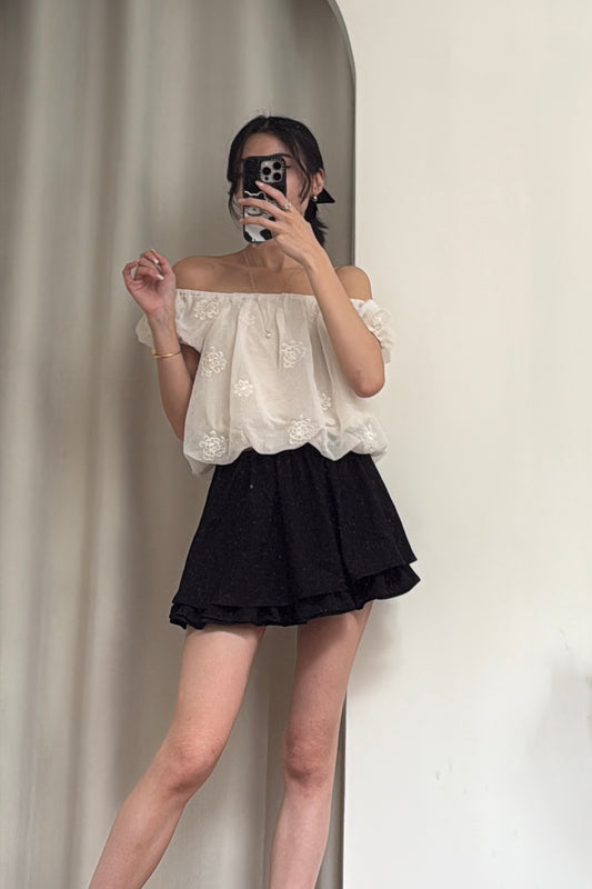 〖少女可愛〗 Bloom Puff Top & Flare Mini Skort ✨Best套裝 【原價$950】