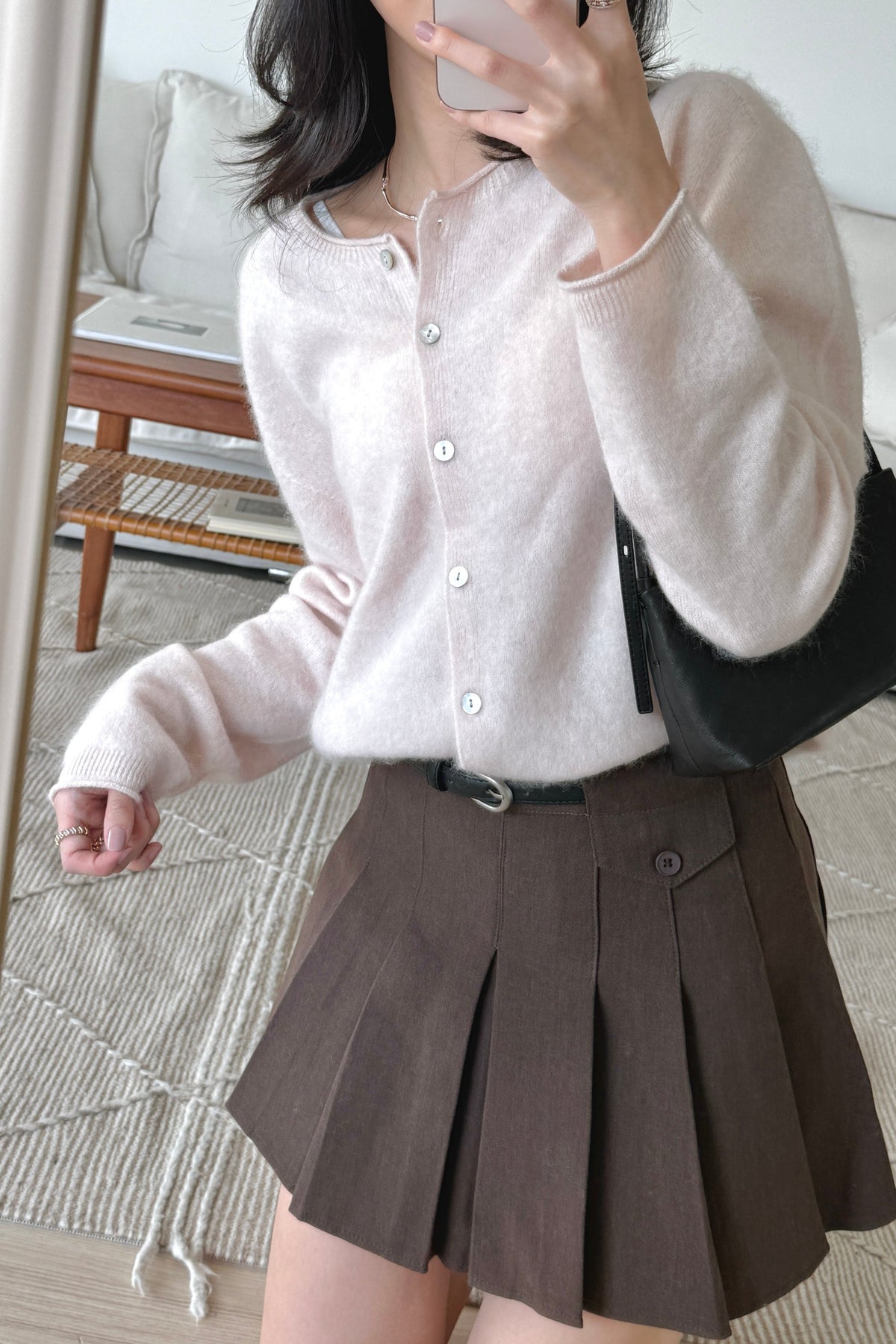 KR 𝐒𝐞𝐩【Season's Premium Pick】Soft Halo Cashmere Cardigan