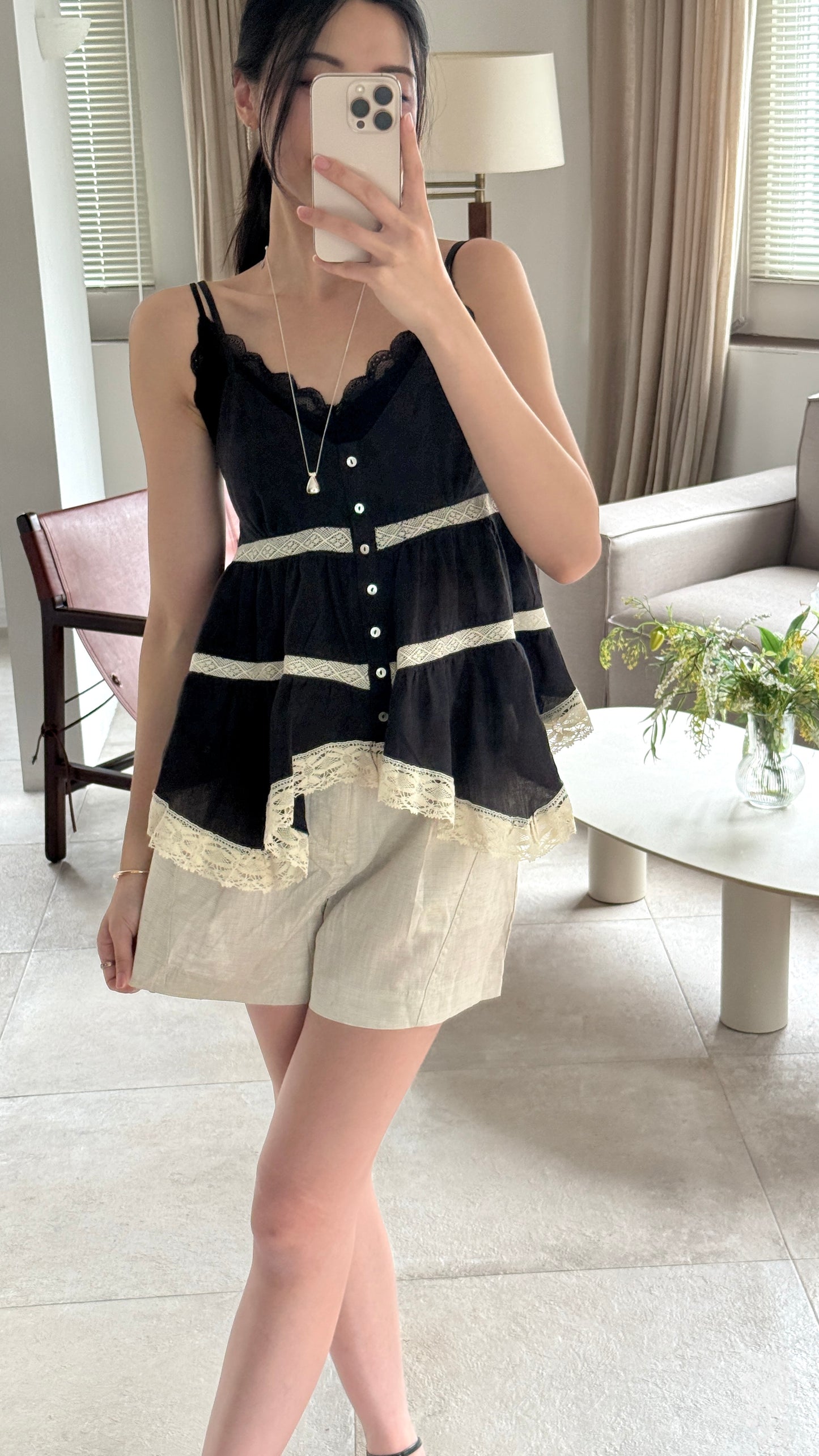 ᴊᴜʟ ꜱᴀʟᴇ ✨ Bohemian Line Shorts with belt