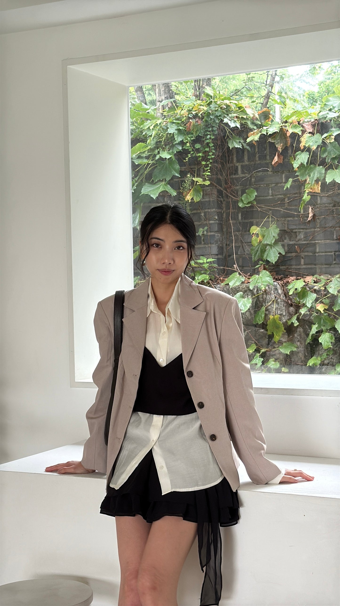 𝐒𝐞𝐩🇰🇷 Tencil Duo Layer Shirt Set