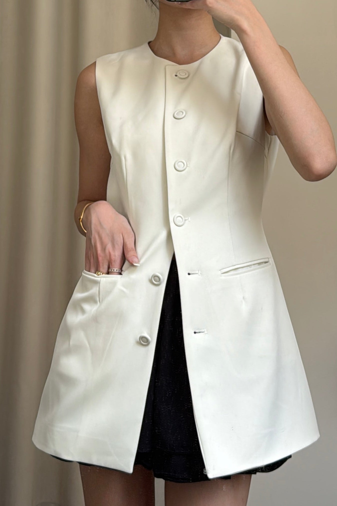 𝐉𝐮𝐥 【Pre-order】Sculpted Line Tunic ᵇᵉˢᵗ ⁱᵗᵉᵐ