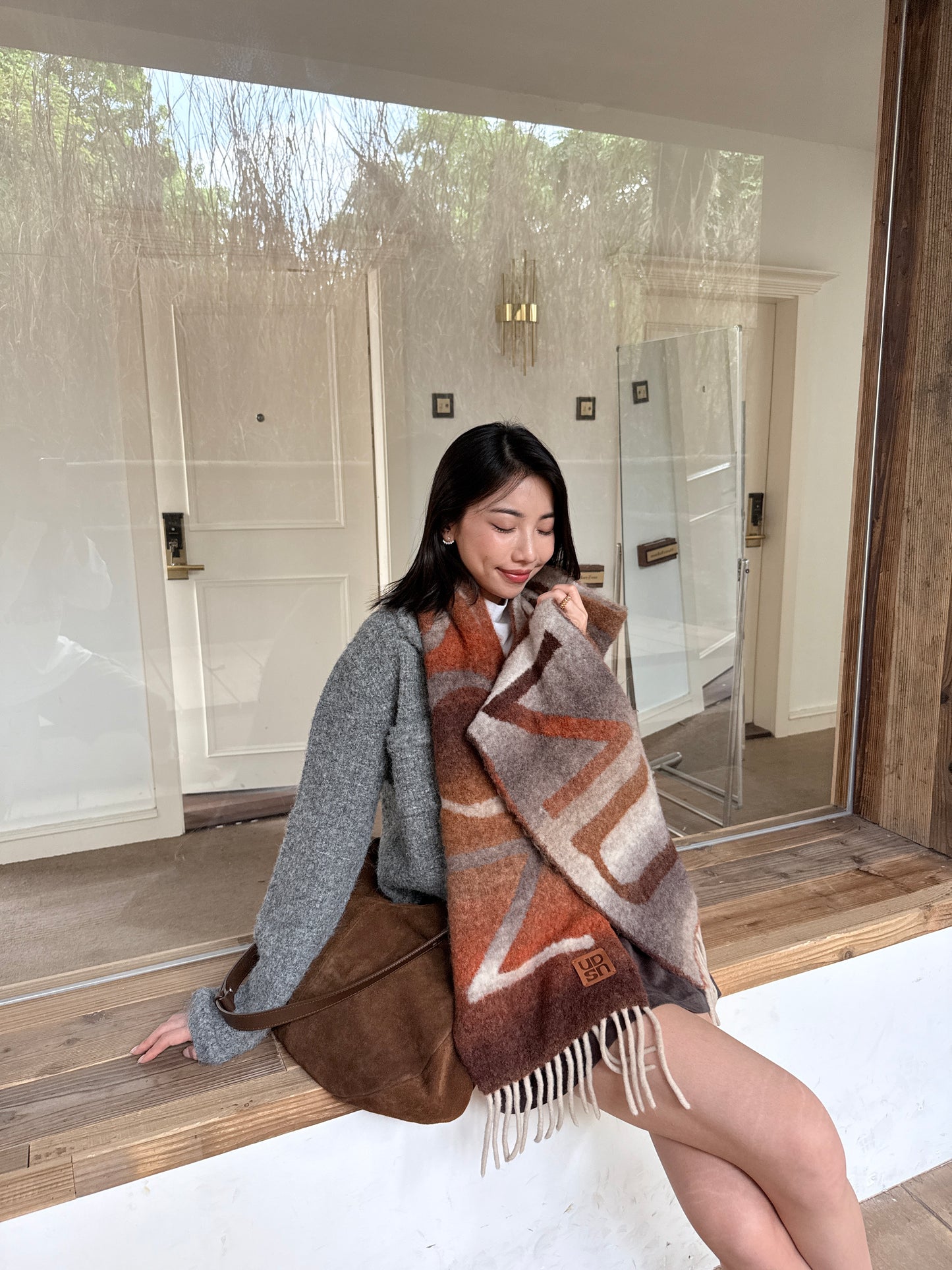 𝐃𝐞𝐜 Gradient Duo Wool Muffler ᵇᵉˢᵗ ⁱᵗᵉᵐ