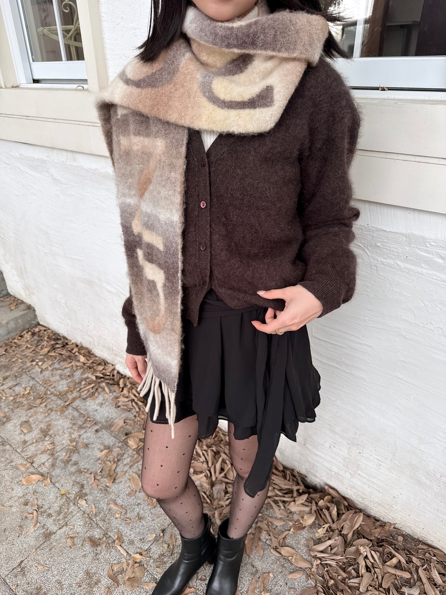 𝐃𝐞𝐜 Gradient Duo Wool Muffler ᵇᵉˢᵗ ⁱᵗᵉᵐ