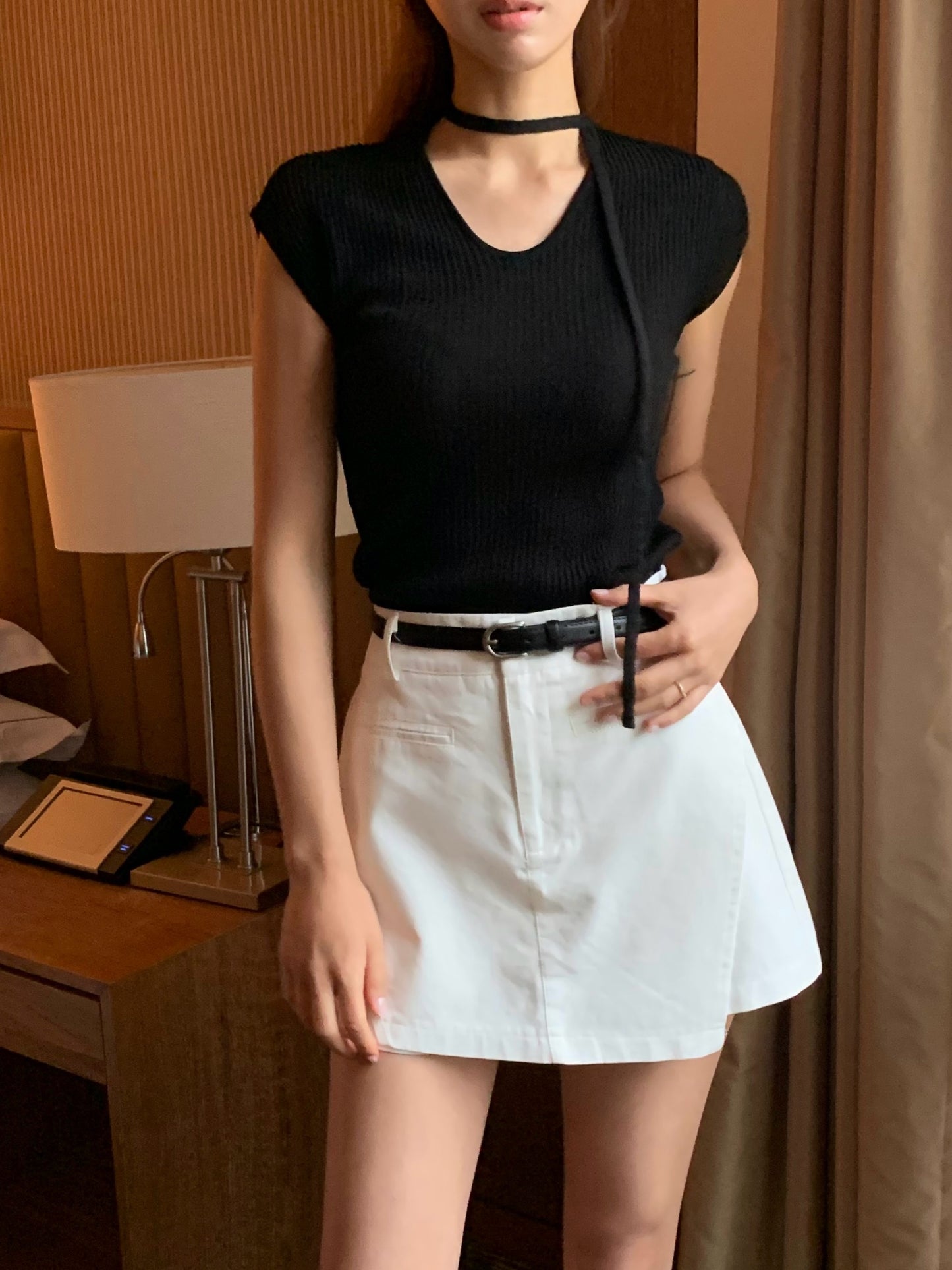 𝐌𝐚𝐲 Ribbed Short Sleeves