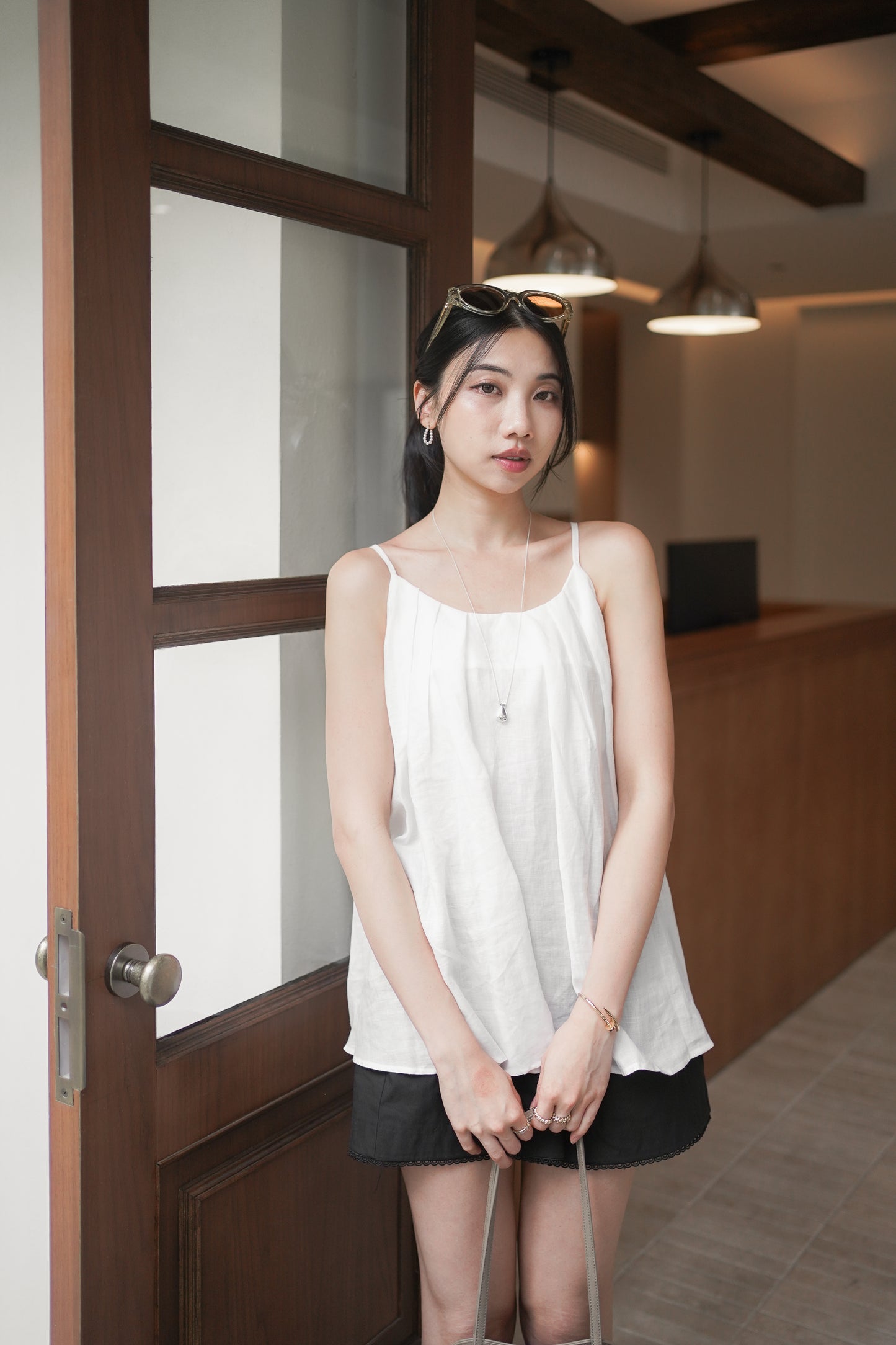 𝐉𝐮𝐧 Linen Halter Neck