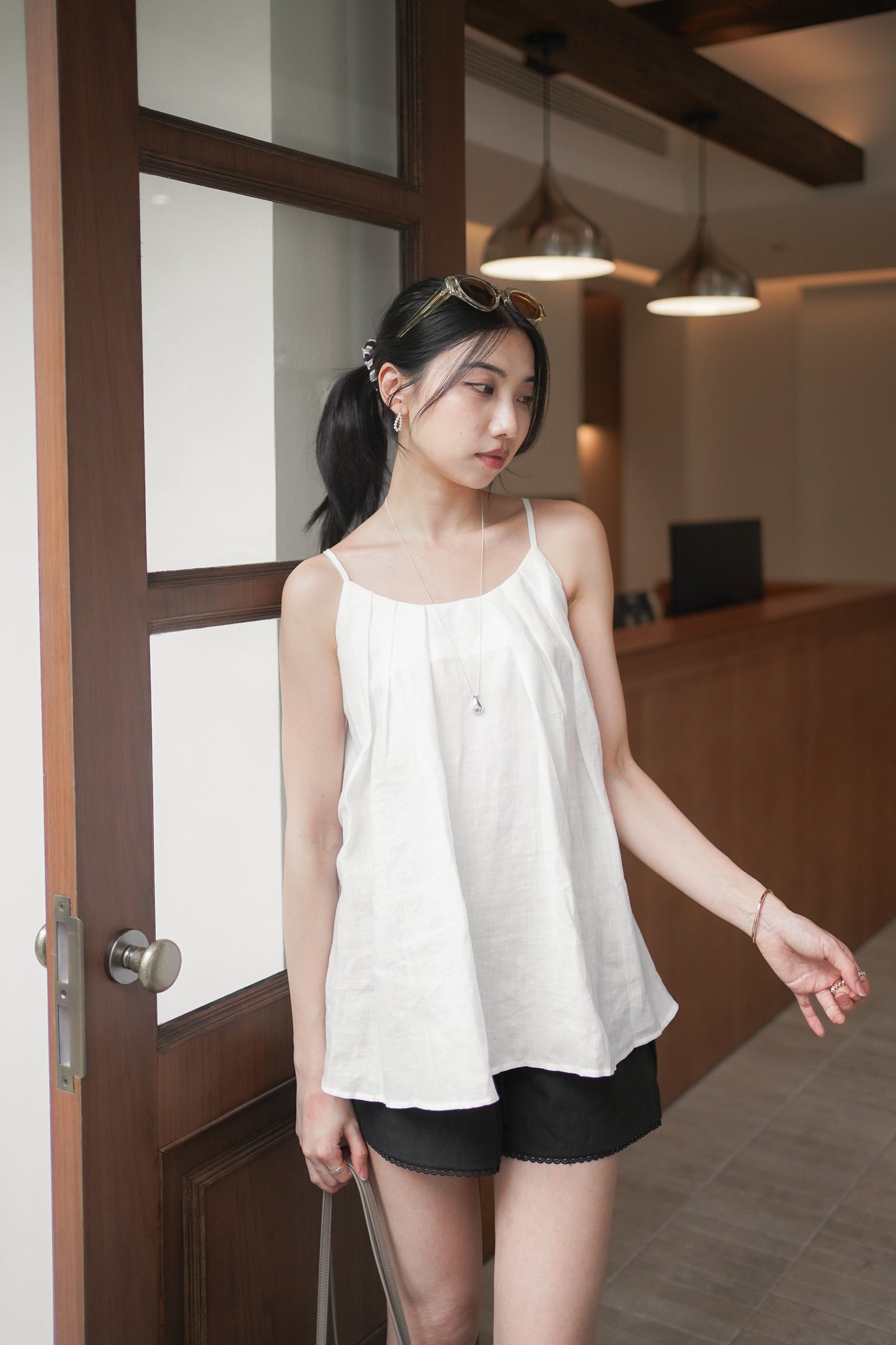 𝐉𝐮𝐧 Linen Halter Neck