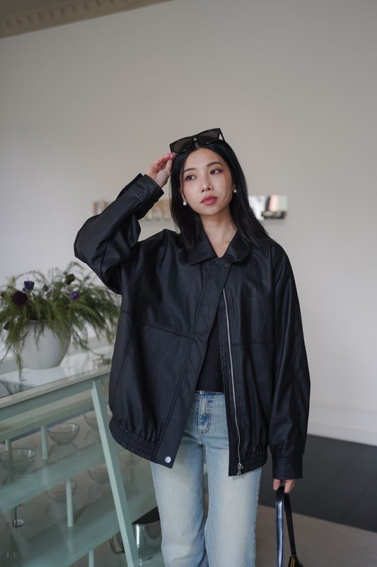 𝐒𝐞𝐩 【休閑鬆弛感】Relaxed Sunday Leather Jacket