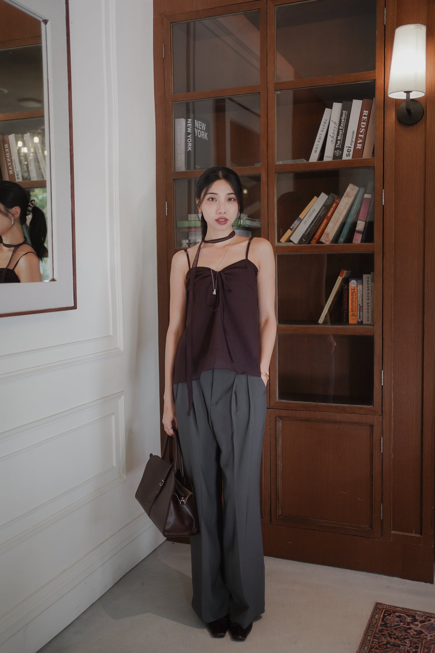 𝐉𝐮𝐧【優雅氣質款】Dusk Tie Top
