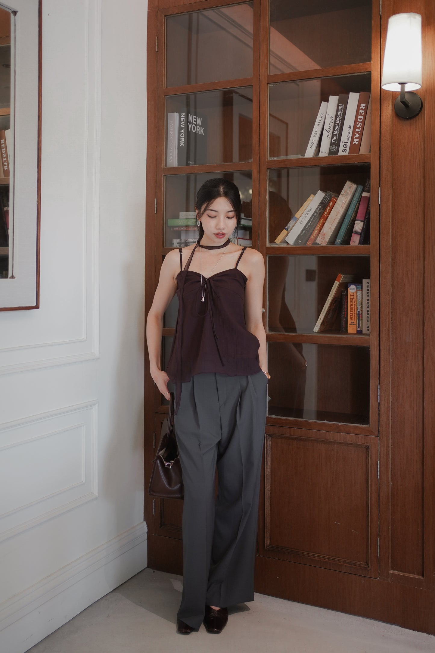 𝐉𝐮𝐧【優雅氣質款】Dusk Tie Top
