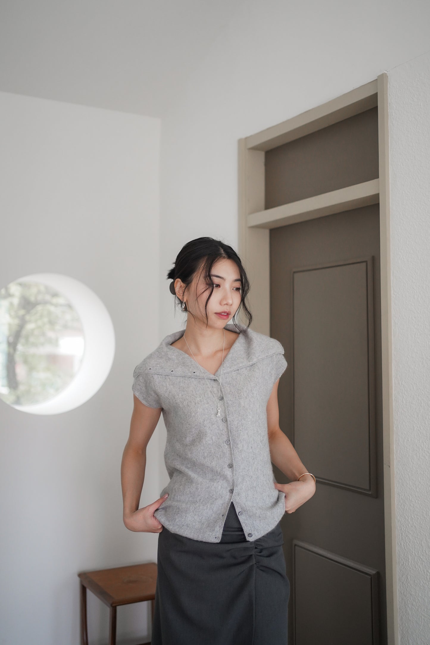 𝐒𝐞𝐩🇰🇷 Aria Raccoon Knit Top