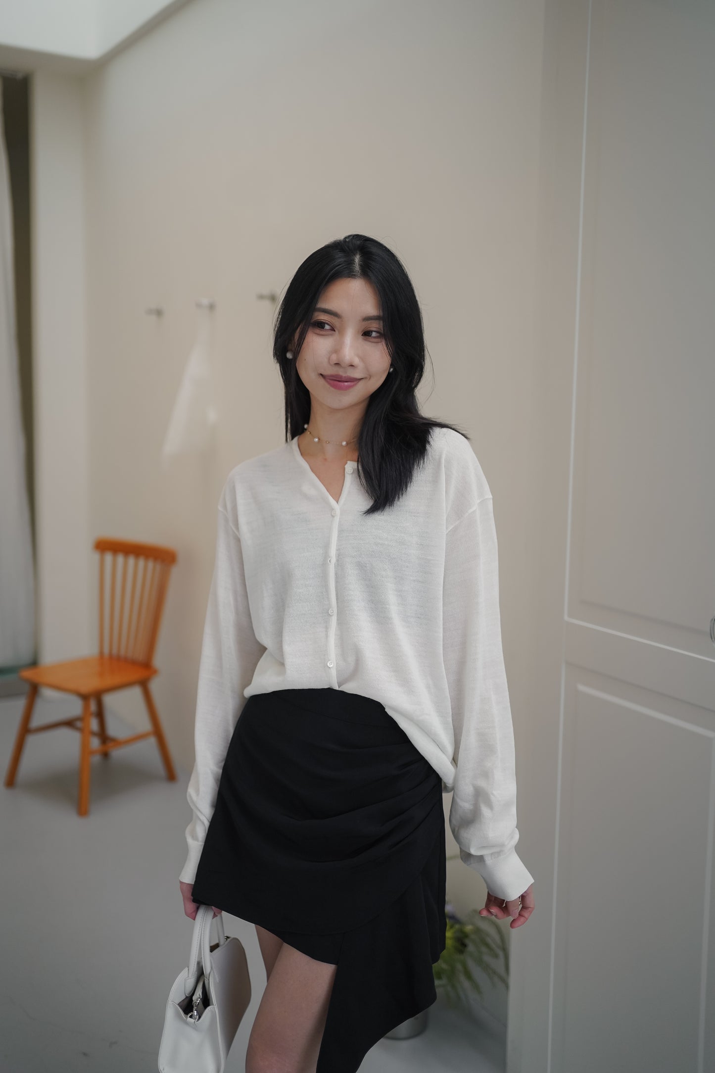 𝐒𝐞𝐩【Office Essentials】Asymmetric Mini skort