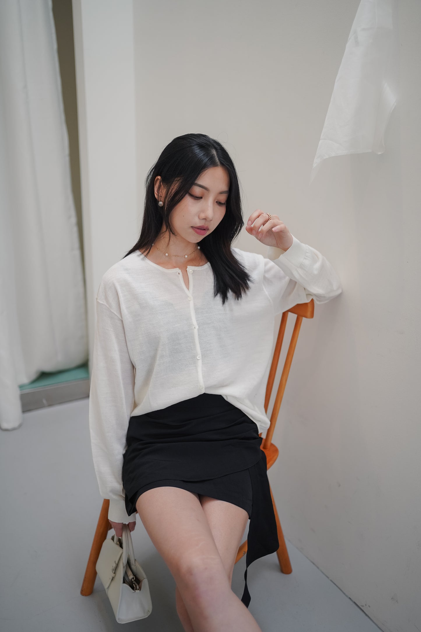 𝐒𝐞𝐩【Office Essentials】Asymmetric Mini skort