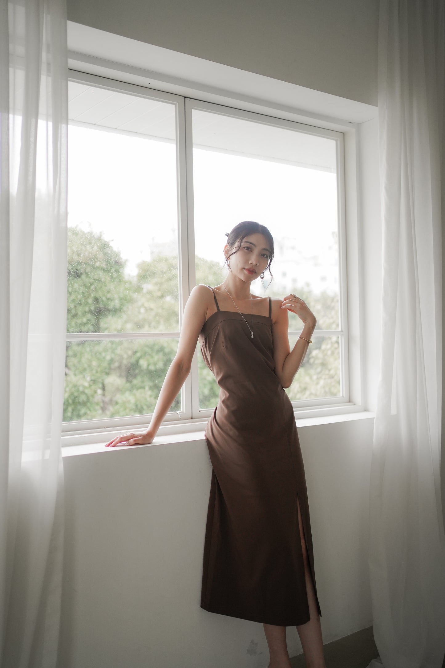 𝐒𝐞𝐩🇰🇷 【Kedi Made】 Slit Camisole Dress 〖布料造工升級！〗