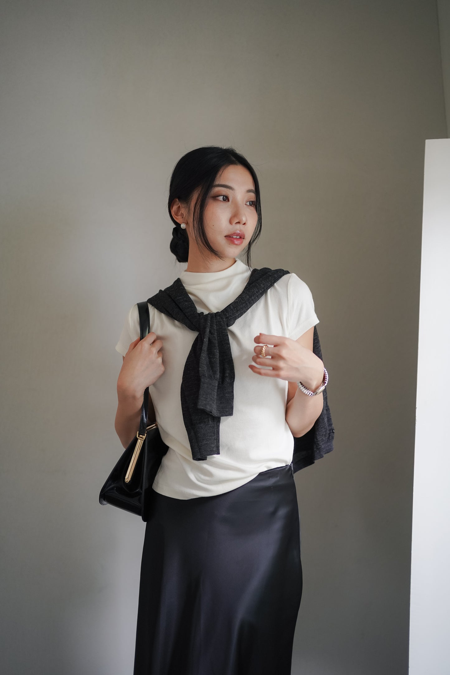 𝐒𝐞𝐩【修身Basics】Everyday High Neck Top