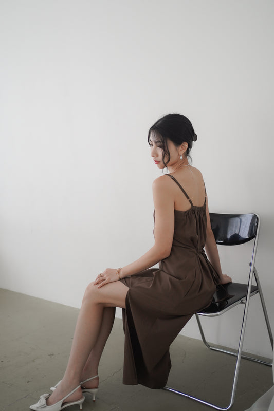 𝐒𝐞𝐩🇰🇷 【Kedi Made】 Slit Camisole Dress 〖布料造工升級！〗