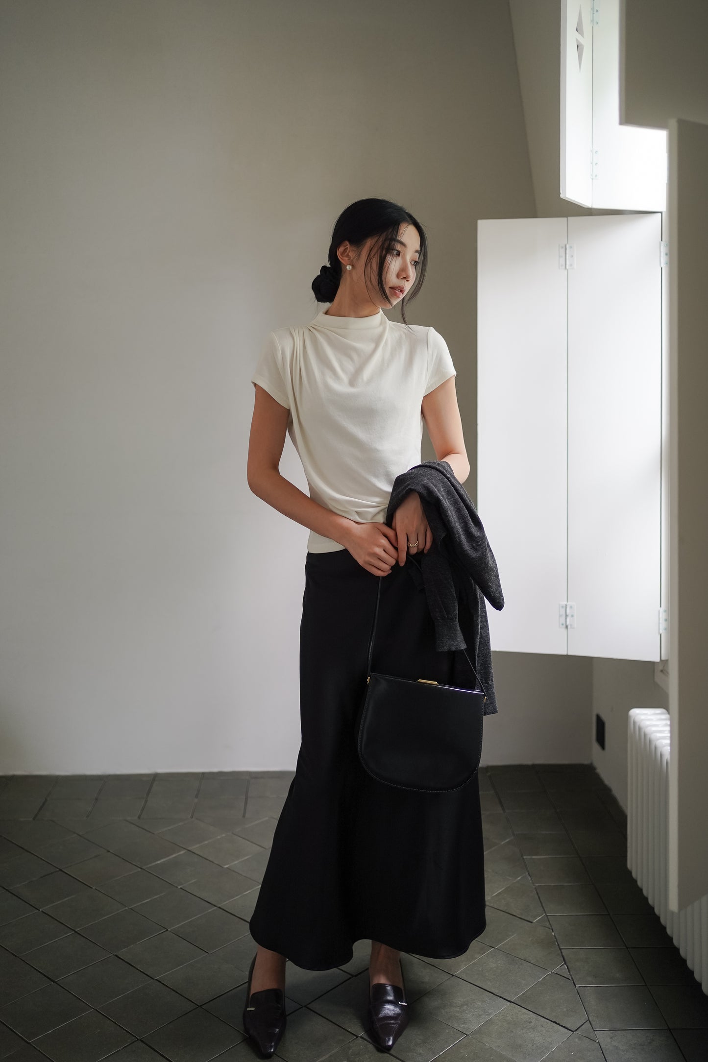 𝐒𝐞𝐩【修身Basics】Everyday High Neck Top