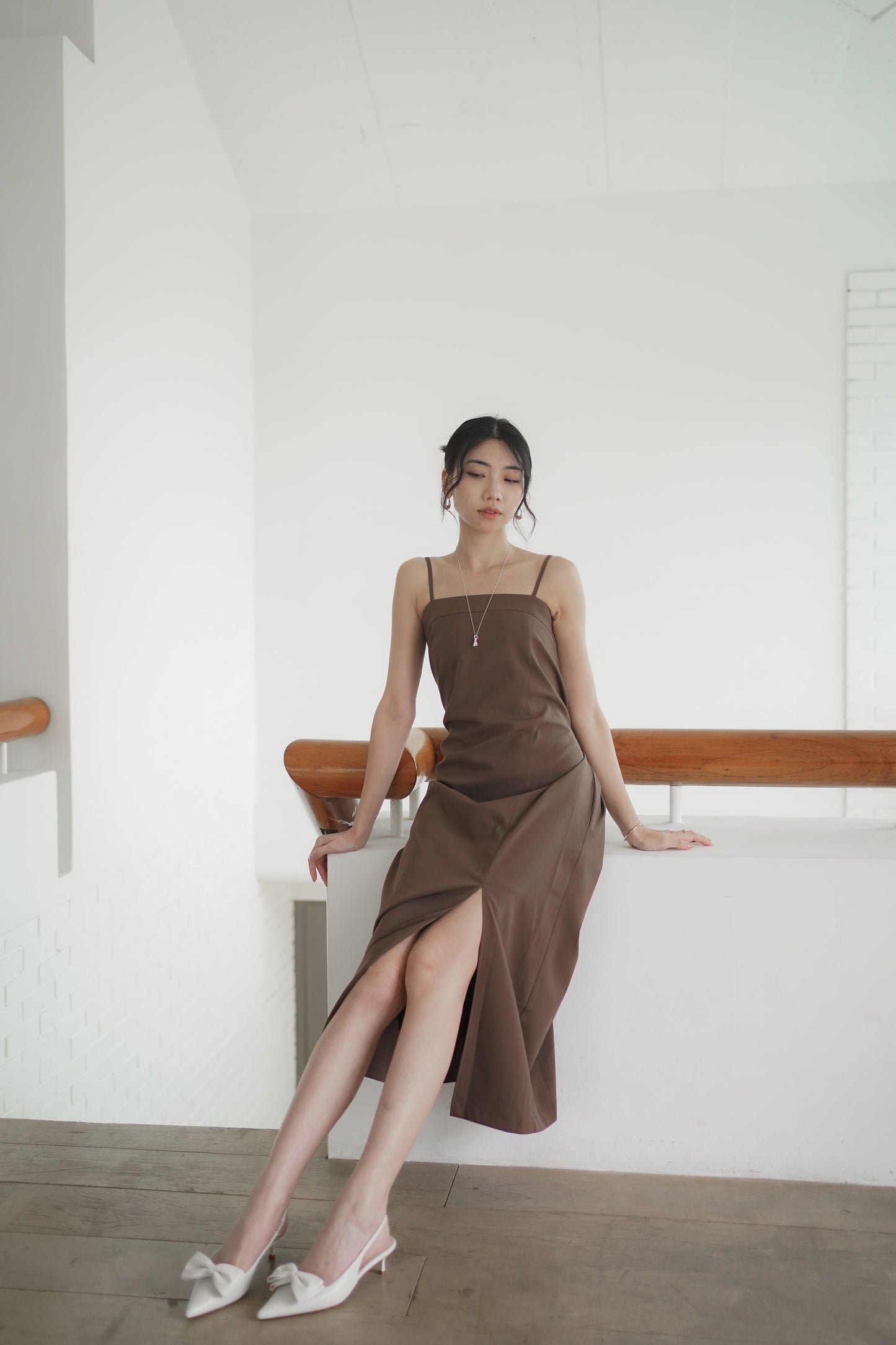 𝐒𝐞𝐩🇰🇷 【Kedi Made】 Slit Camisole Dress 〖布料造工升級！〗