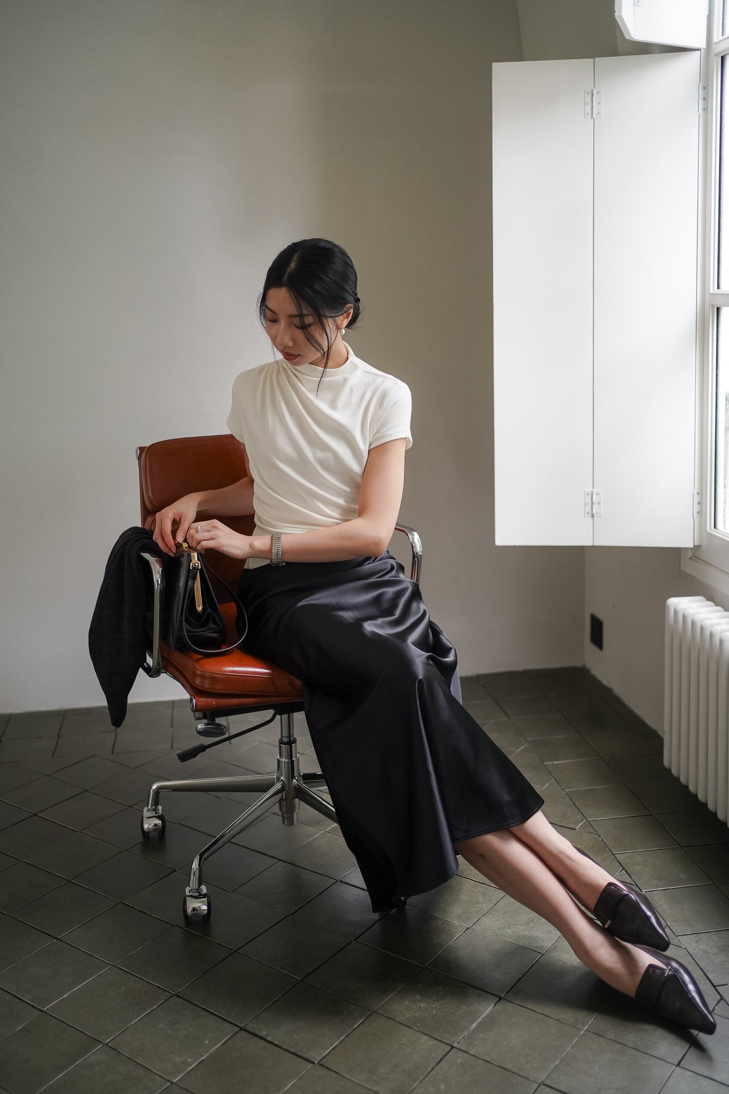 𝐒𝐞𝐩【修身Basics】Everyday High Neck Top