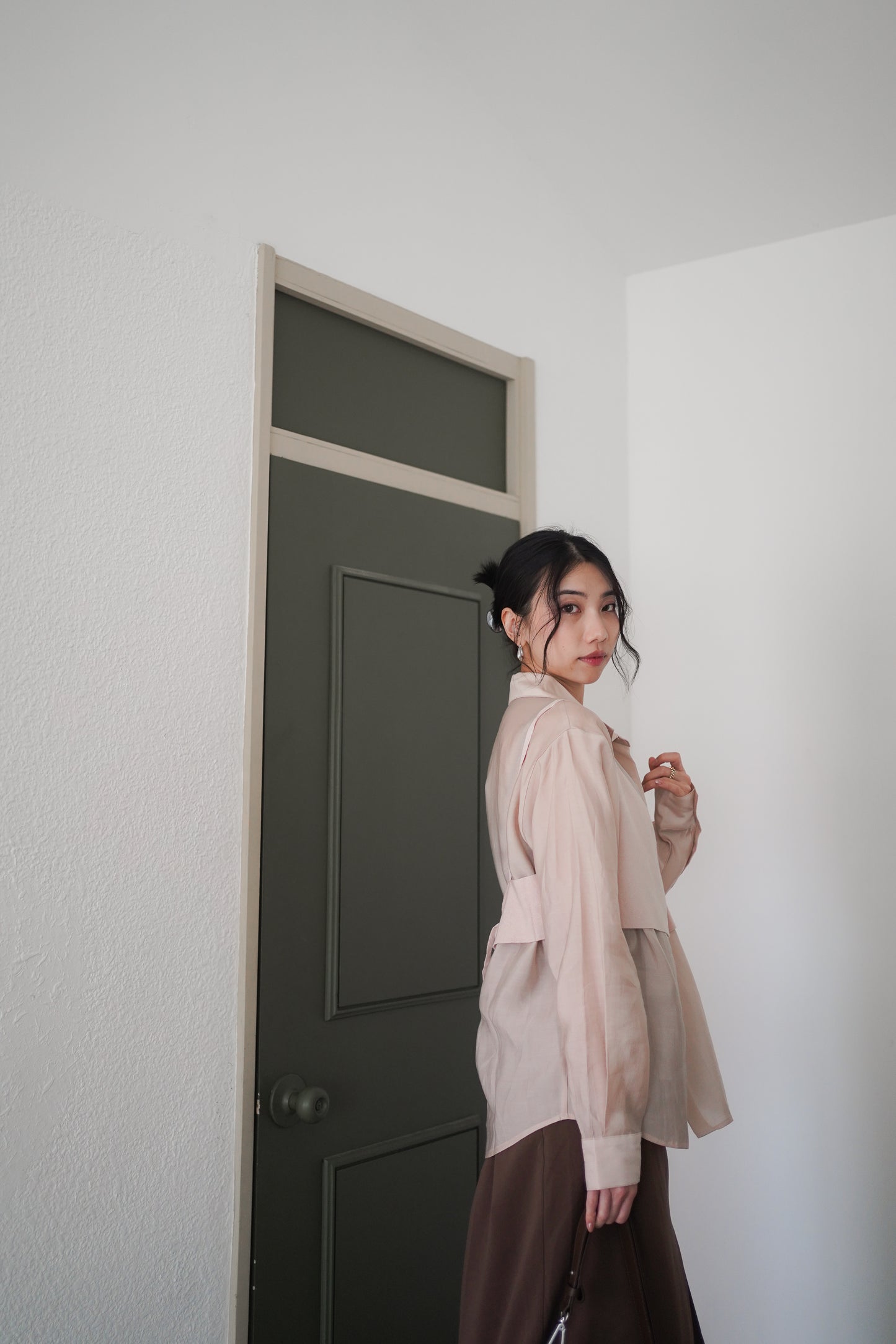 𝐒𝐞𝐩🇰🇷 Tencil Duo Layer Shirt Set