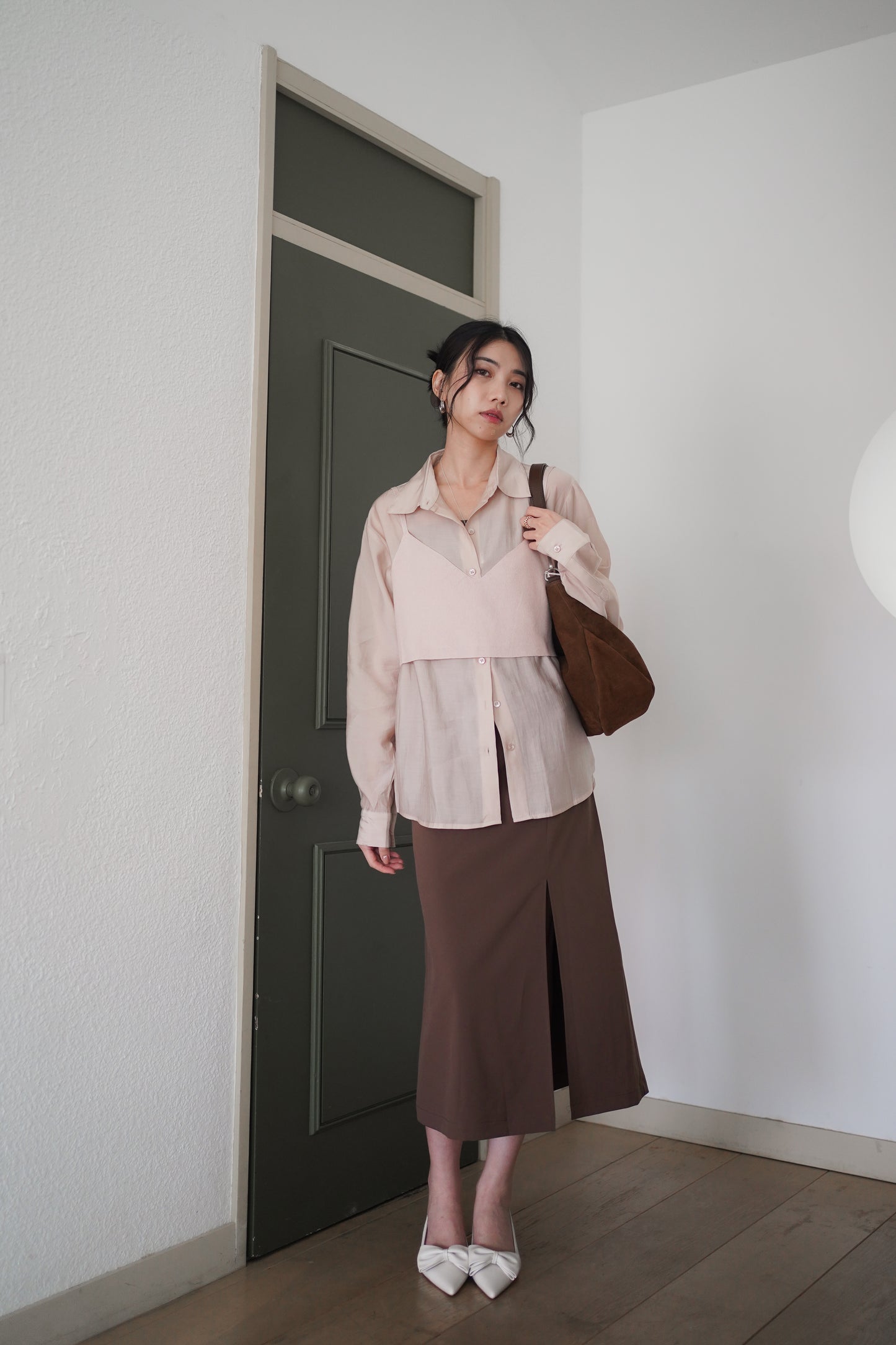 𝐒𝐞𝐩🇰🇷 Tencil Duo Layer Shirt Set