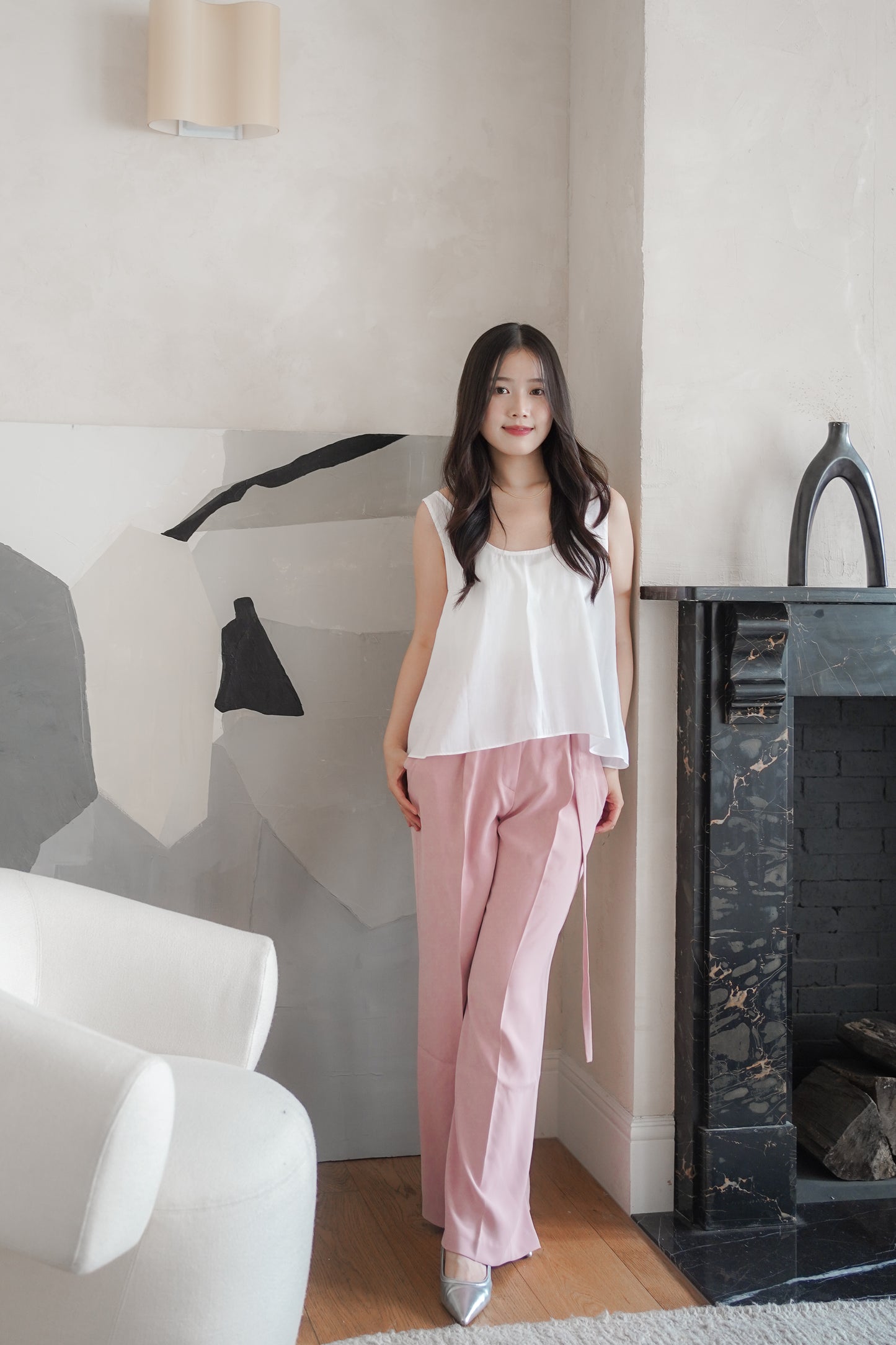 𝙆𝙧 🇰🇷 【𝓦𝓸𝓻𝓴𝔀𝓮𝓪𝓻】 Summer Belted Suit Pants