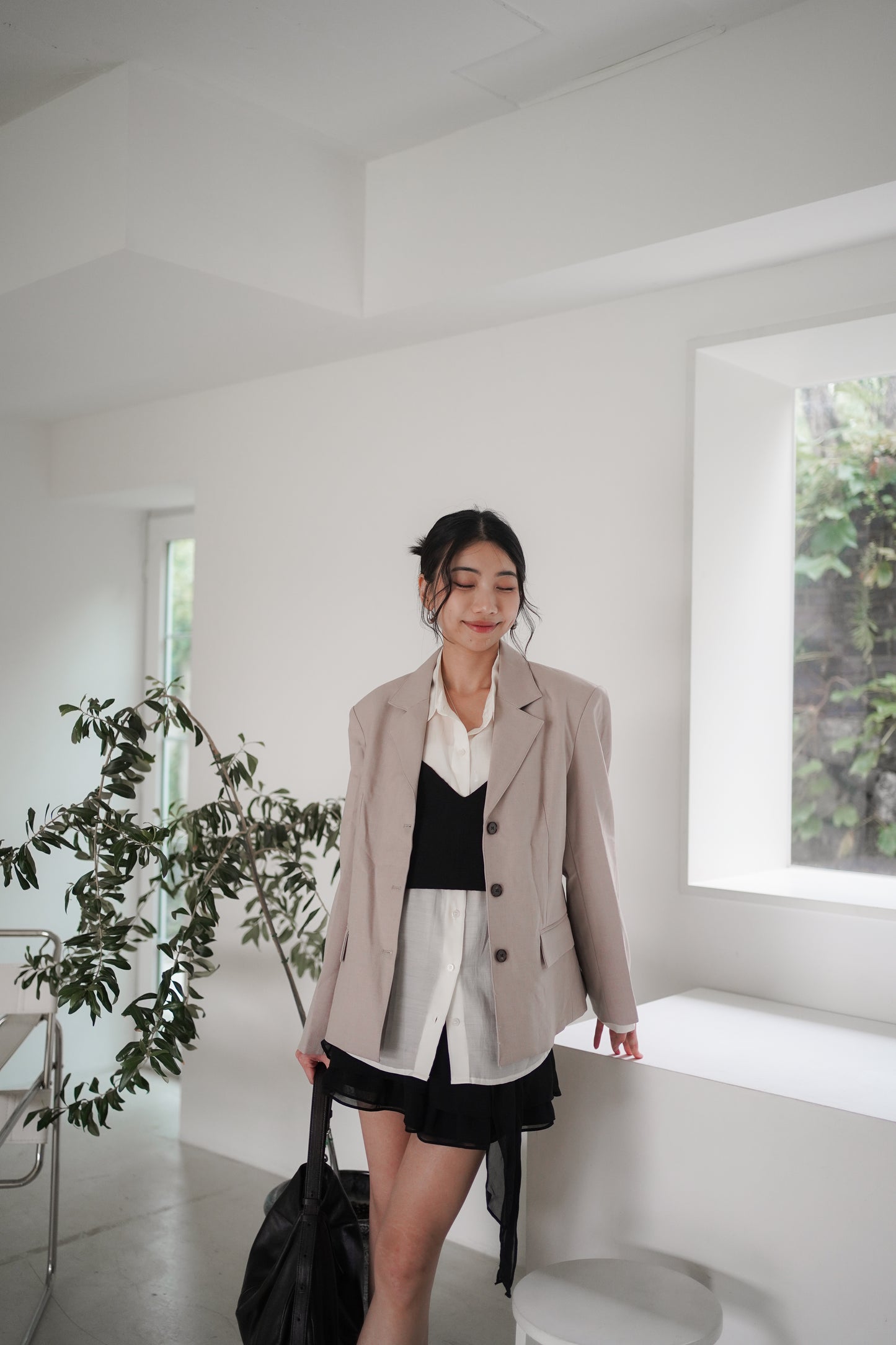 𝐒𝐞𝐩🇰🇷 Taupe City Blazer