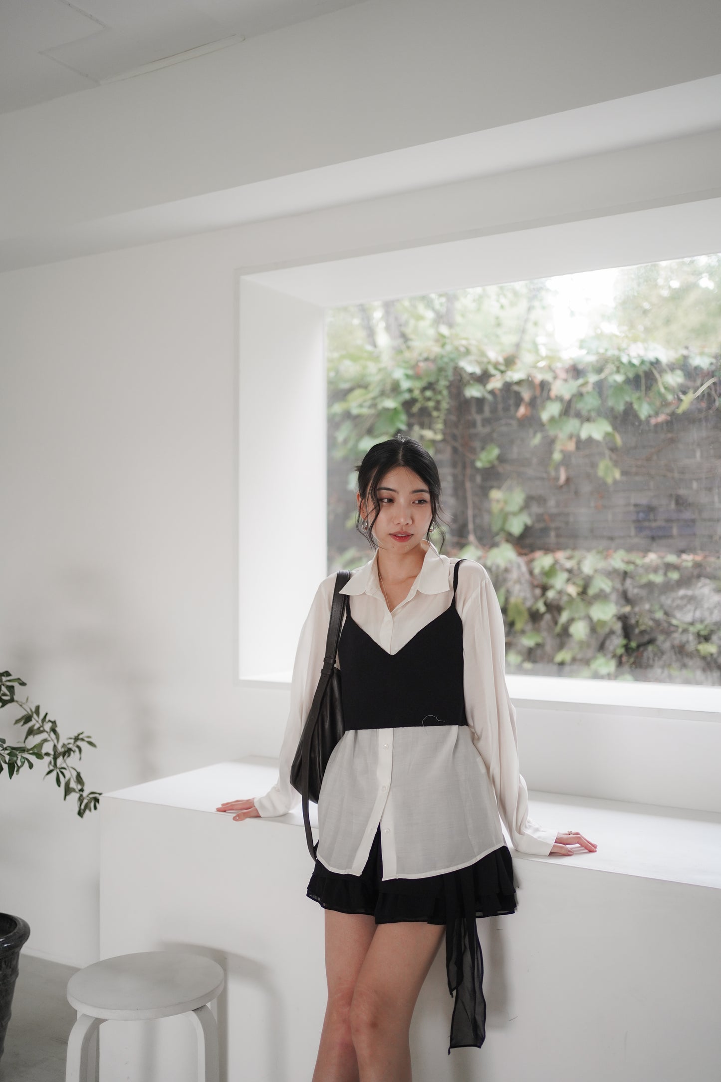 𝐒𝐞𝐩🇰🇷 Tencil Duo Layer Shirt Set