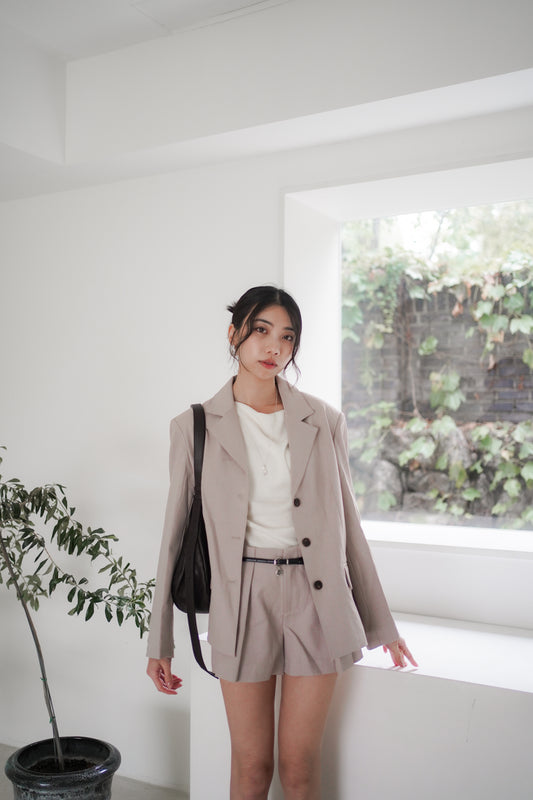𝐒𝐞𝐩🇰🇷 Taupe City Shorts