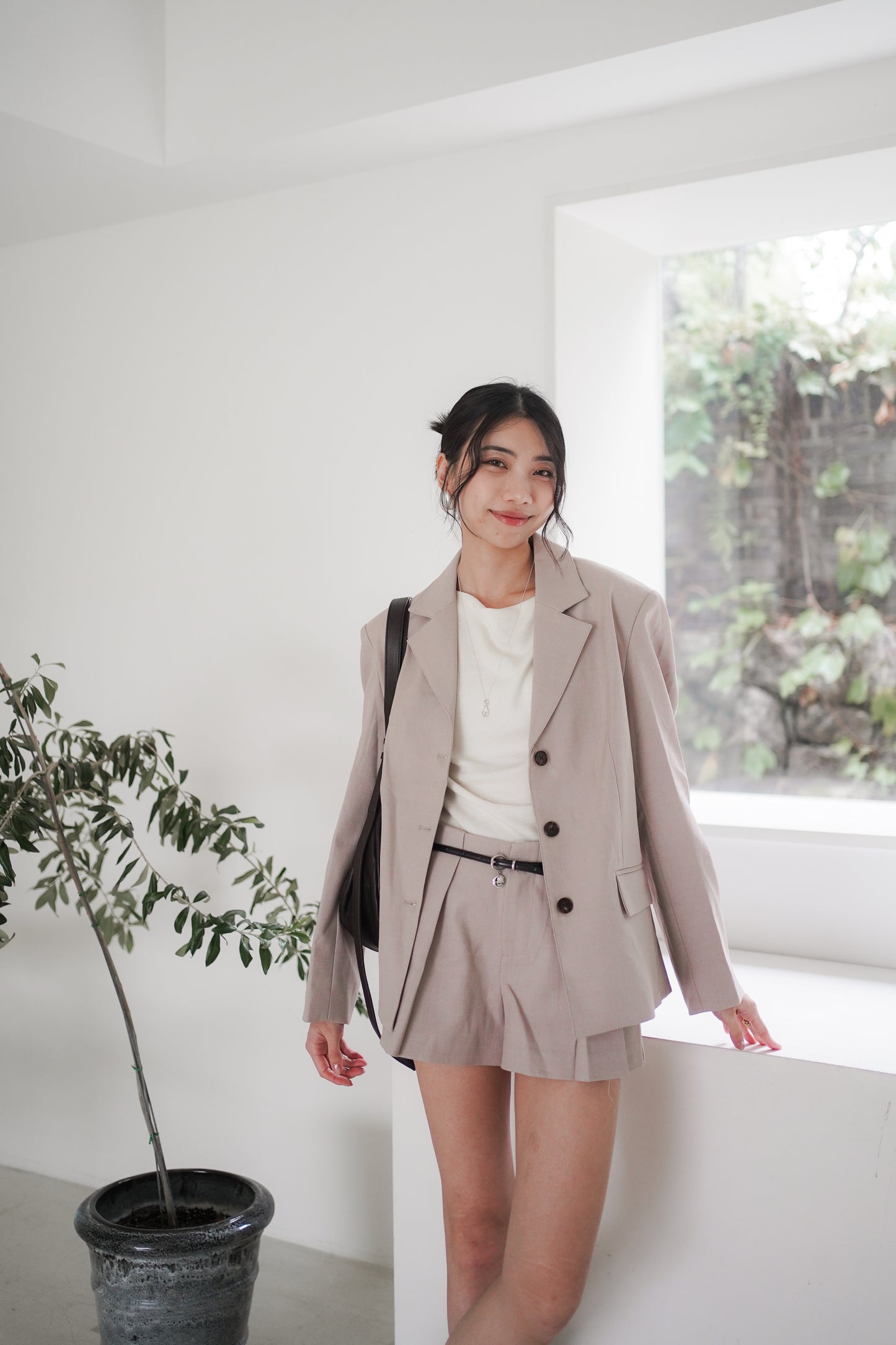 𝐒𝐞𝐩🇰🇷 Taupe City Blazer