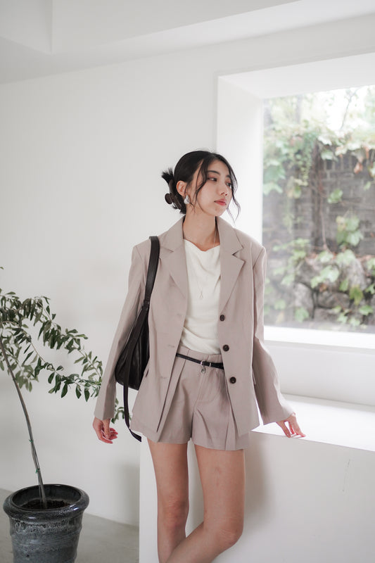𝐒𝐞𝐩🇰🇷 Taupe City Blazer