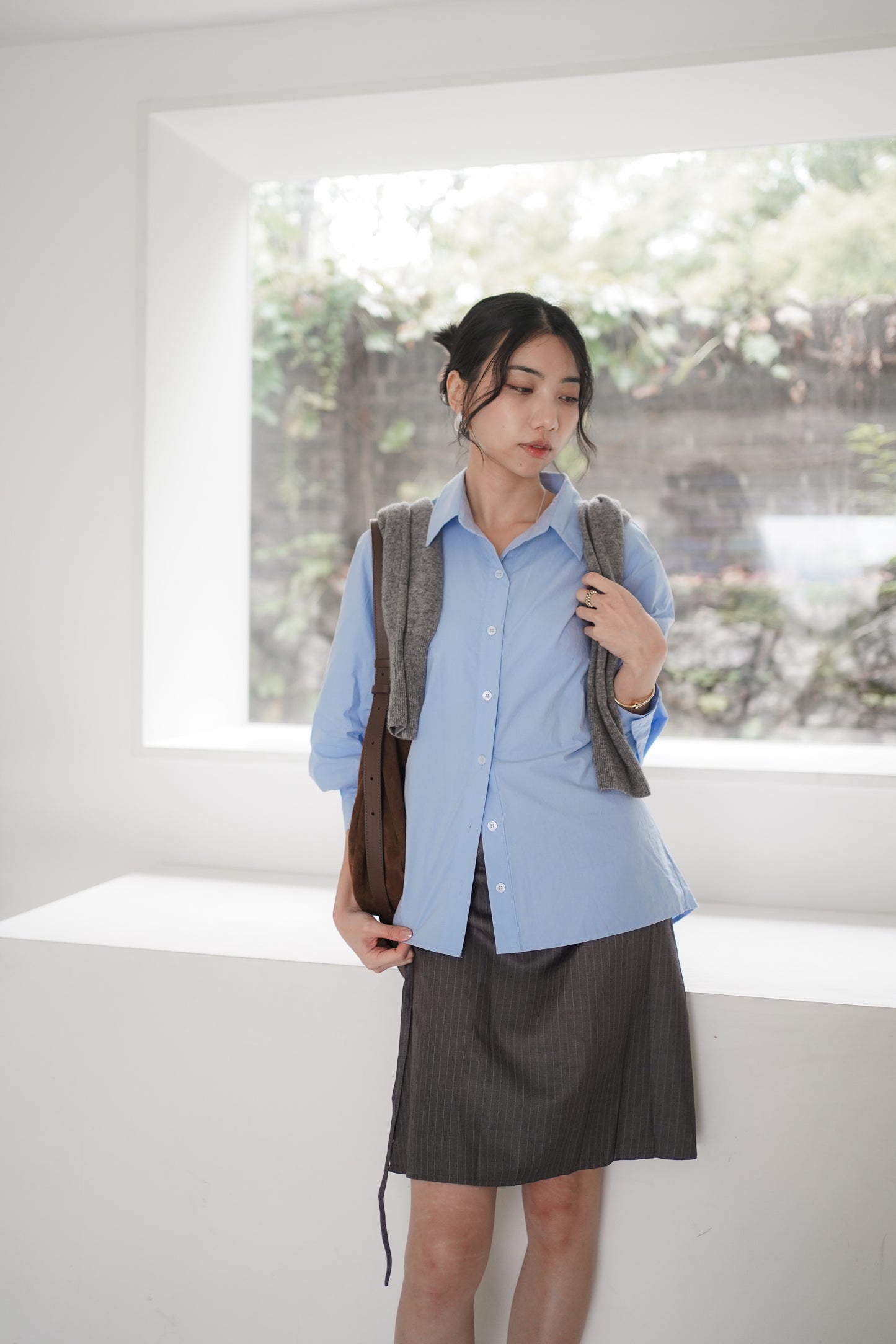 𝐒𝐞𝐩🇰🇷 Asym Striped Skirt