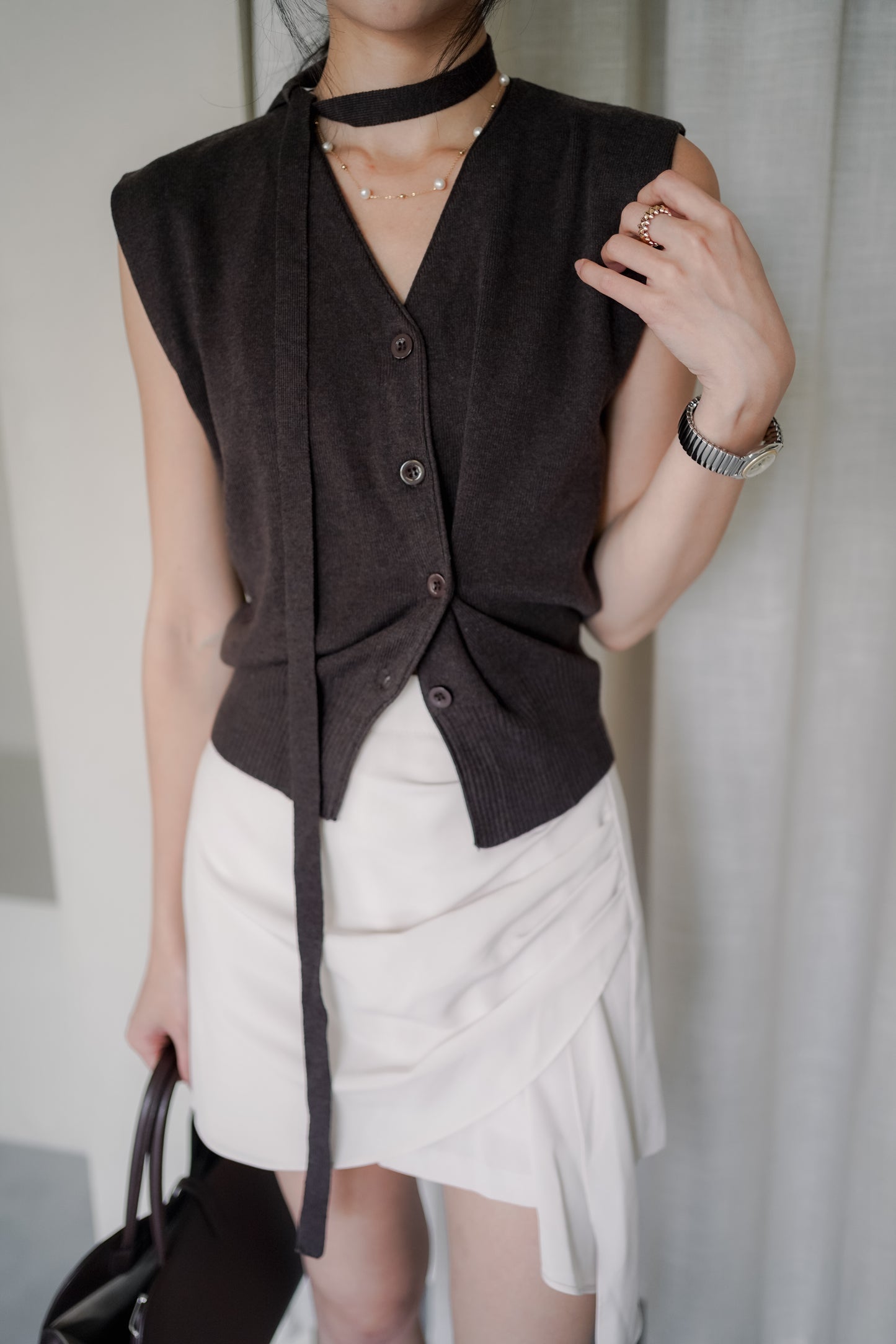𝐒𝐞𝐩【Office Essentials】Soft Structure Knit Vest