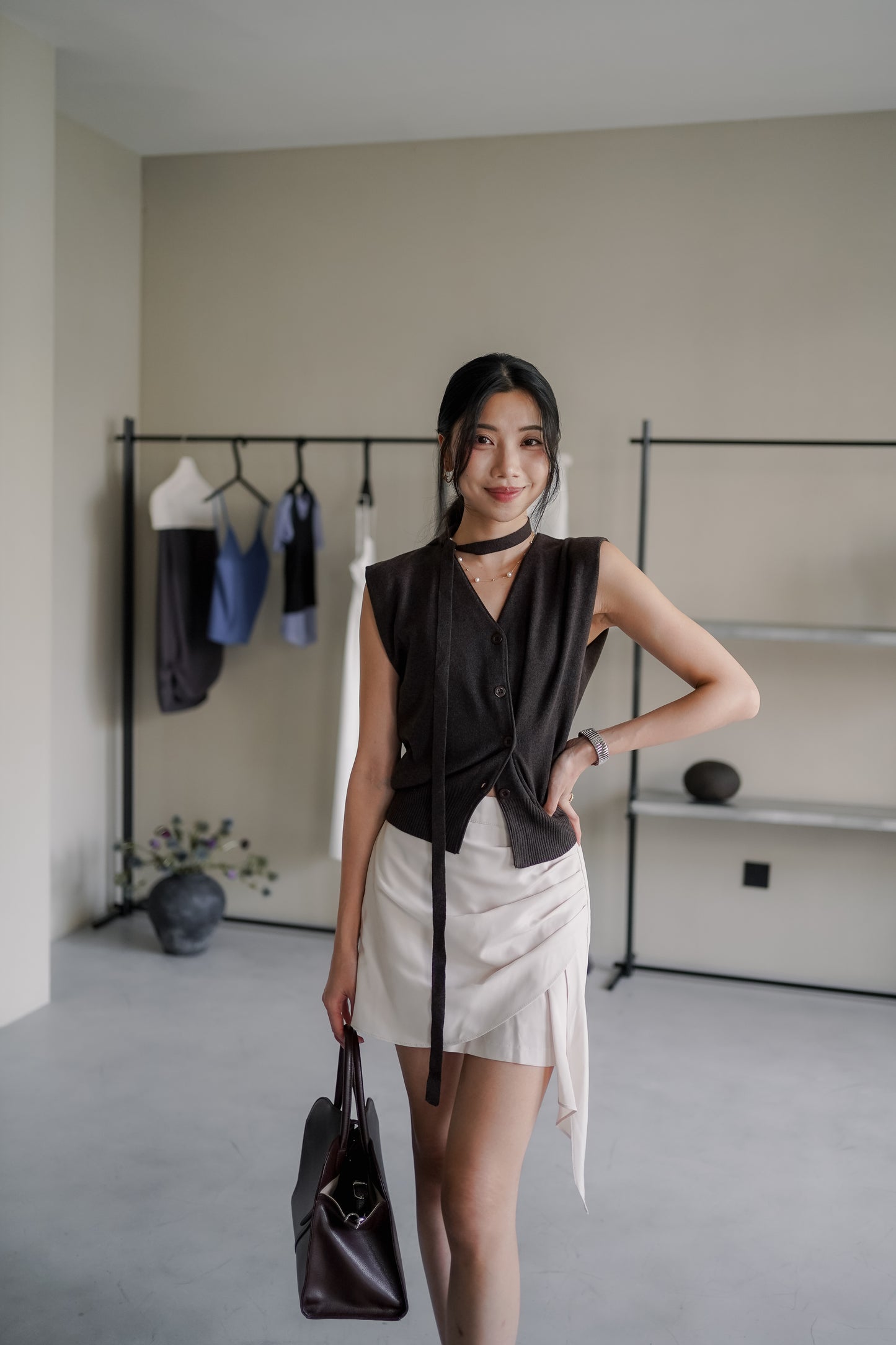 𝐒𝐞𝐩【Office Essentials】Soft Structure Knit Vest