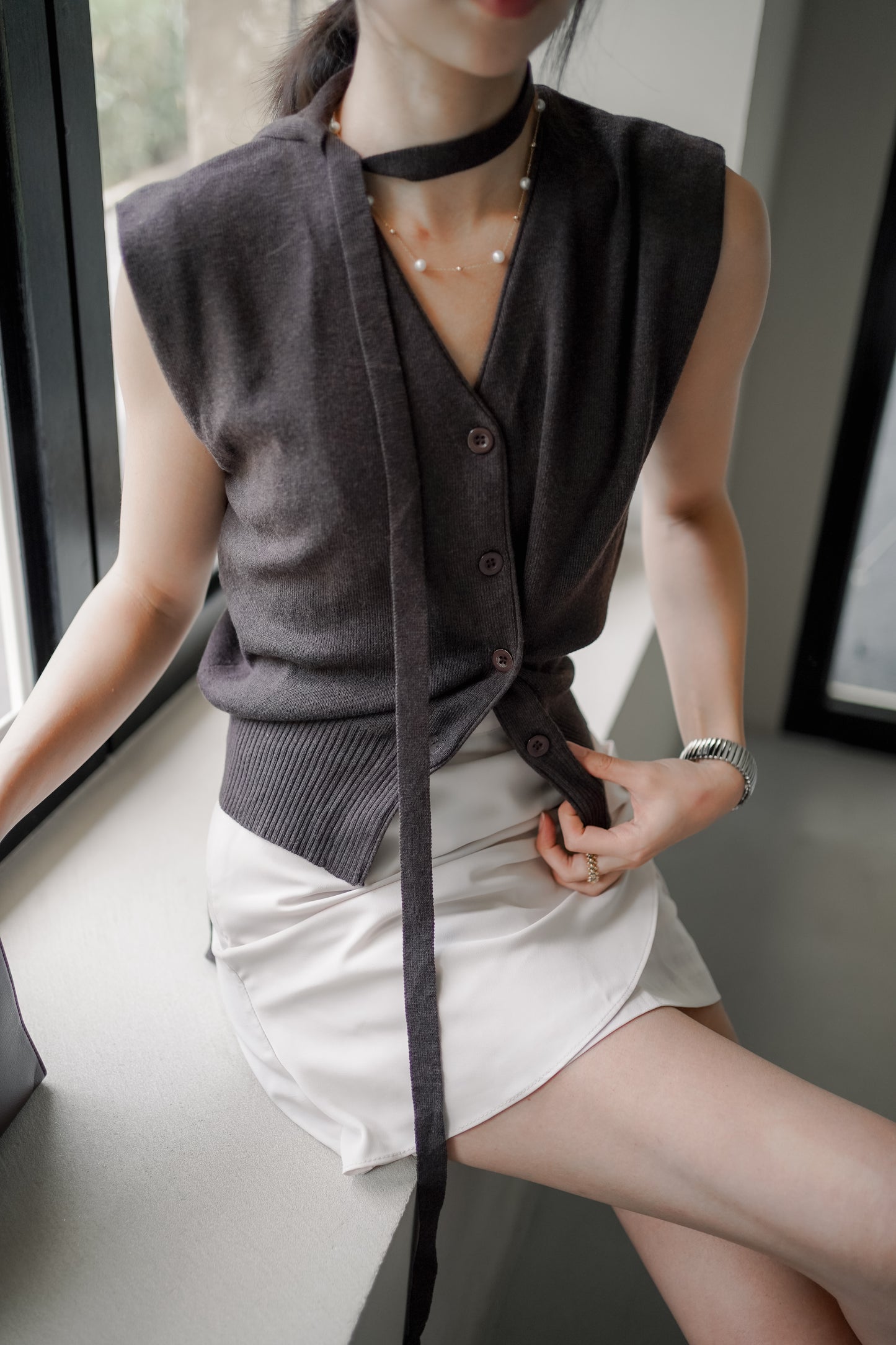 𝐒𝐞𝐩【Office Essentials】Soft Structure Knit Vest