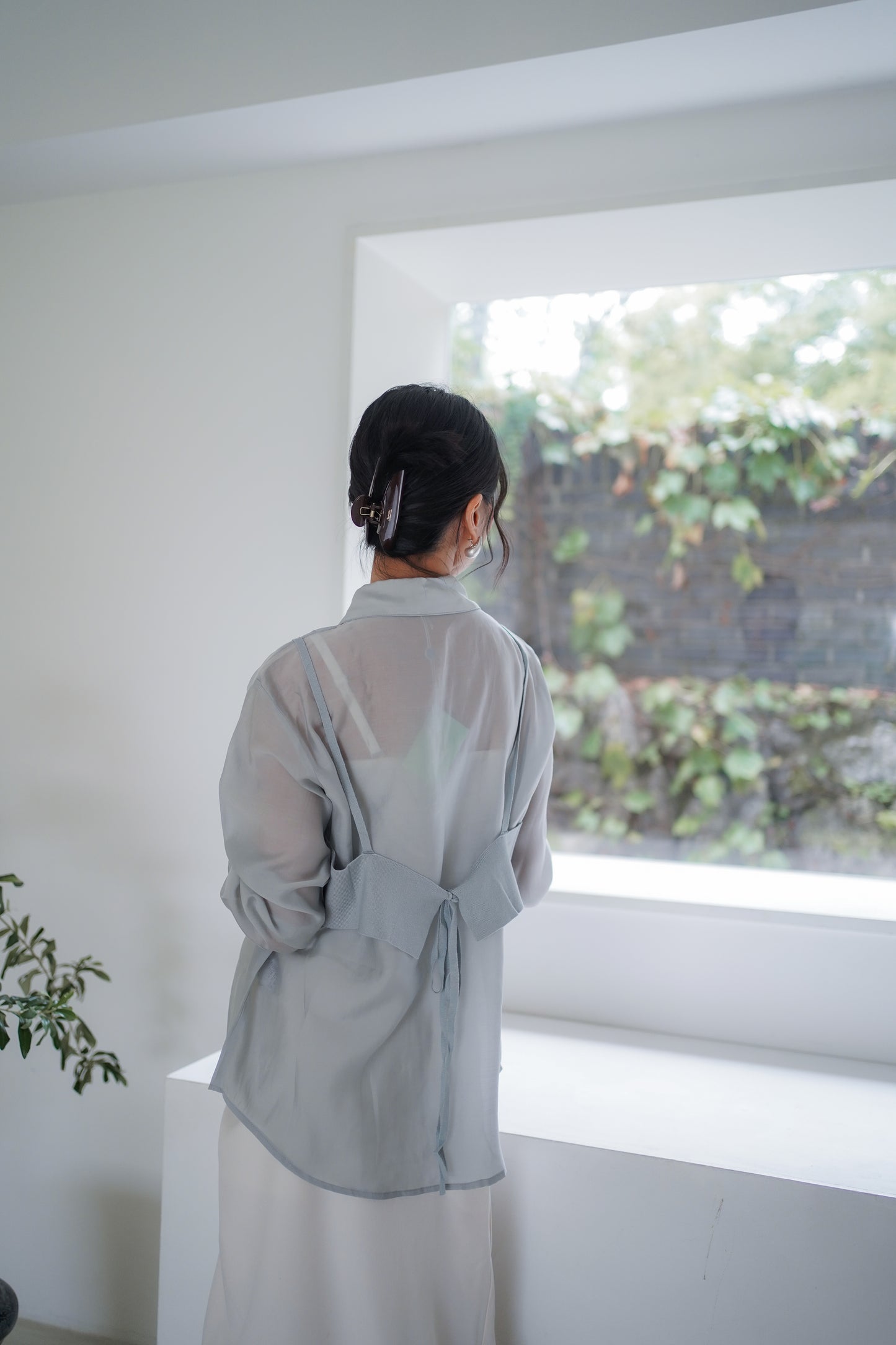 𝐒𝐞𝐩🇰🇷 Tencil Duo Layer Shirt Set