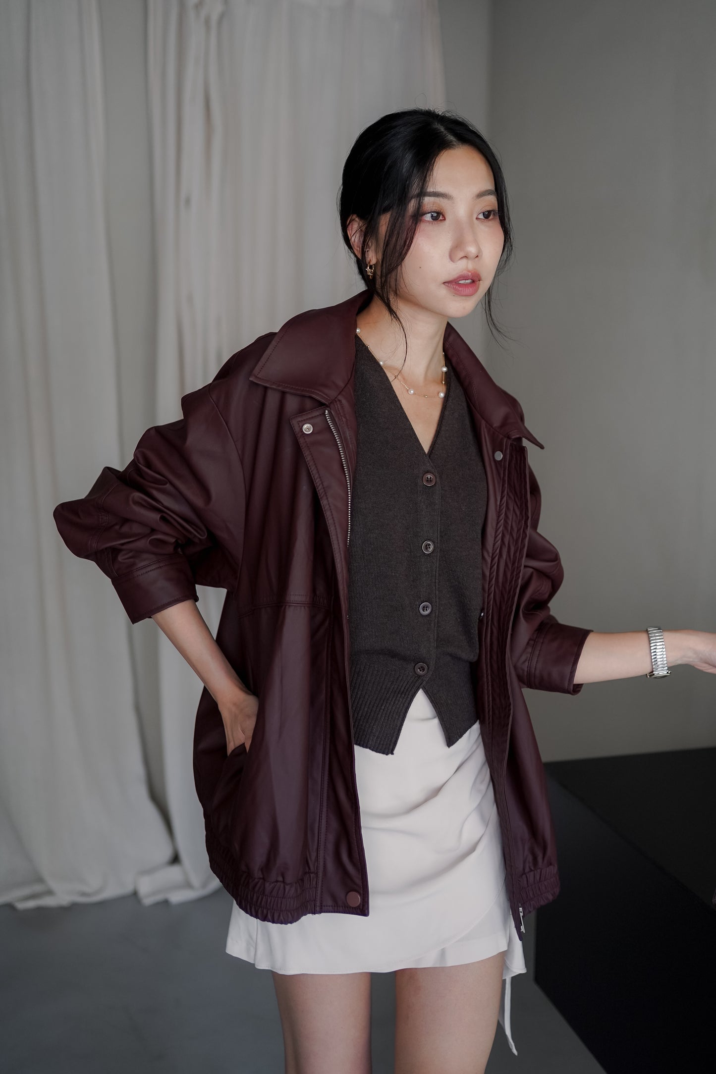 𝐒𝐞𝐩 【休閑鬆弛感】Relaxed Sunday Leather Jacket