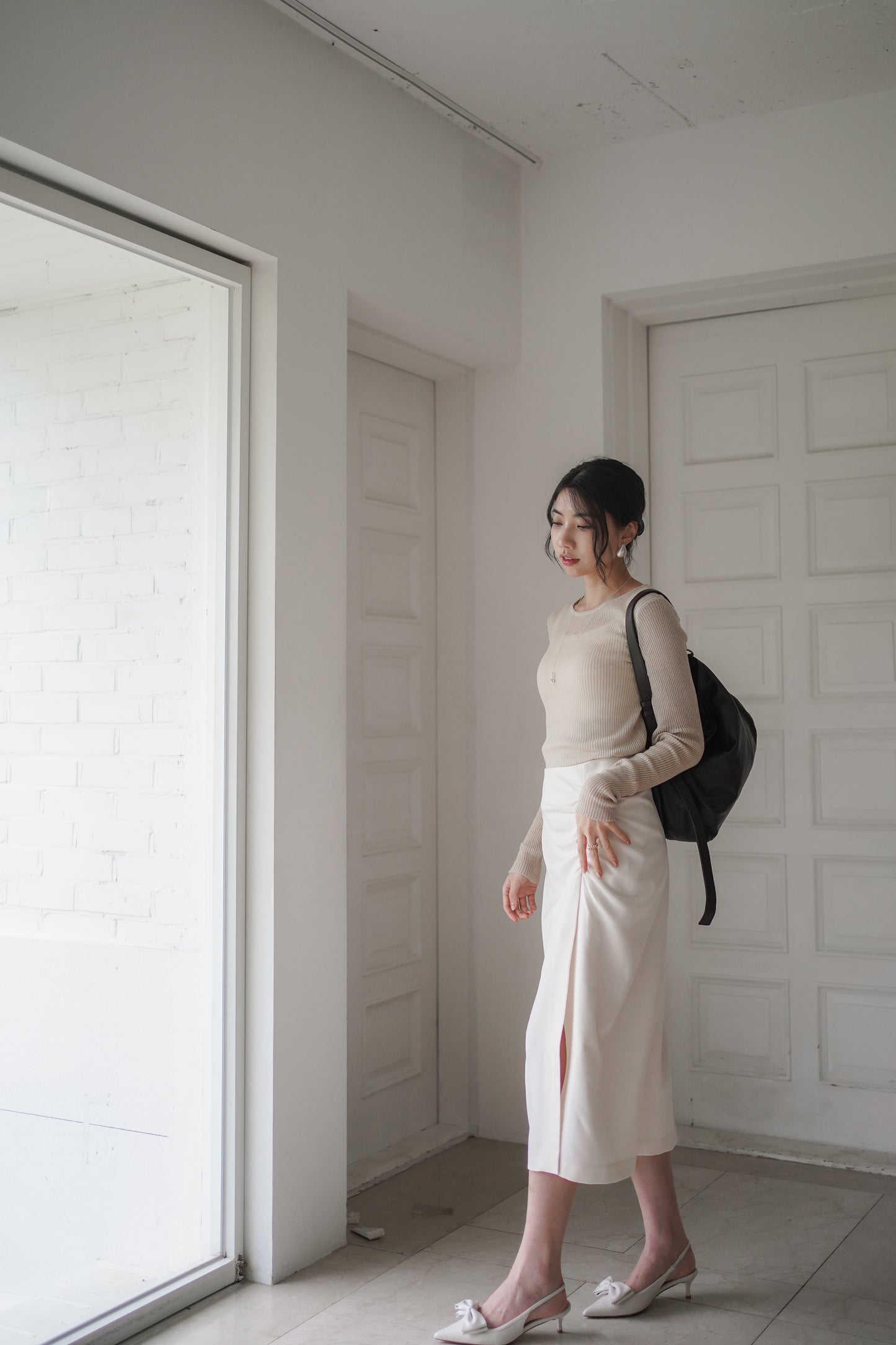 𝐒𝐞𝐩🇰🇷 Noir Sheer Slim Knit